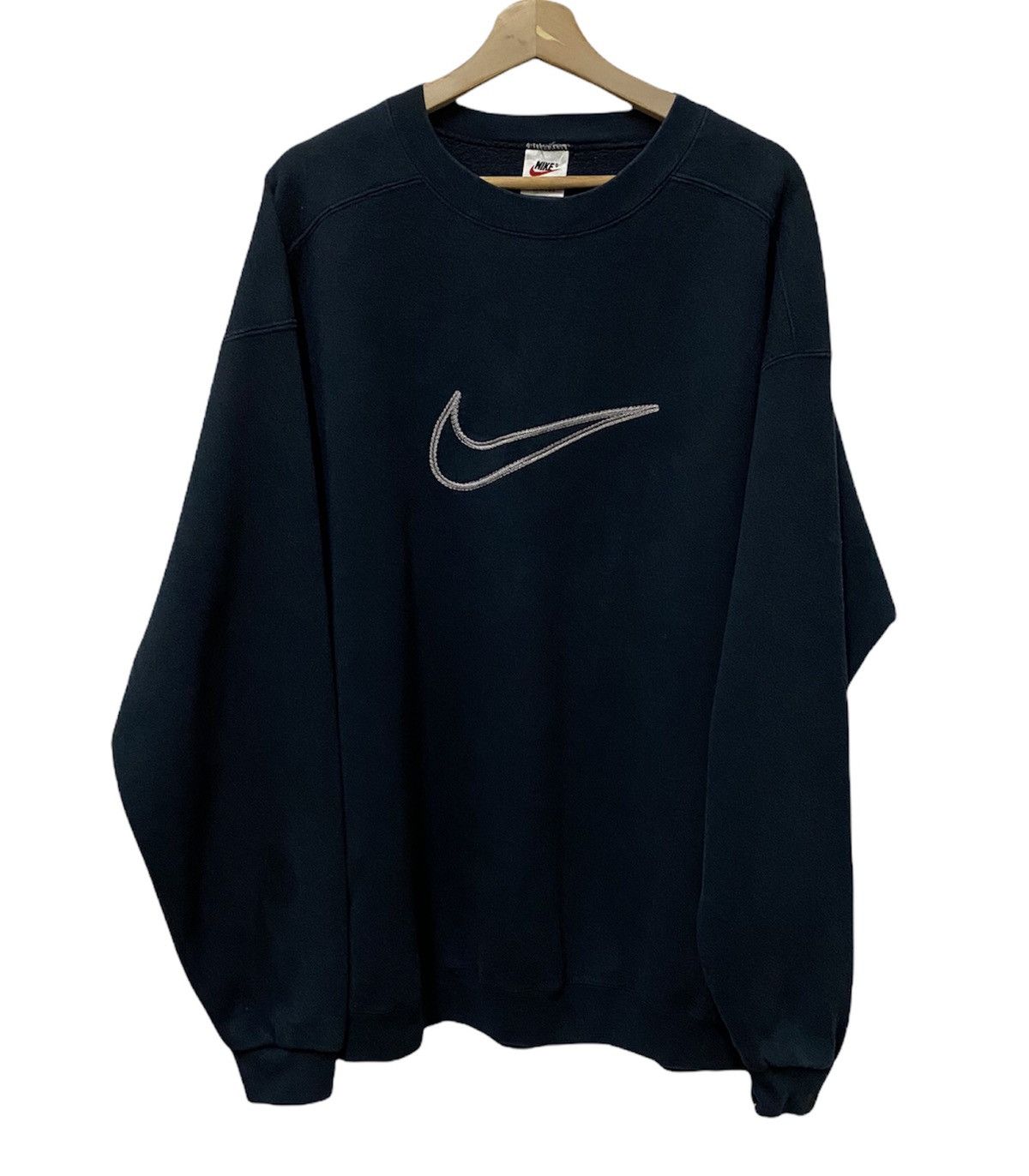 Nike VINTAGE NIKE BIG SWOOSH LOGO SWEATSHIRT Size US L / EU 52-54 / 3 - 4 Thumbnail