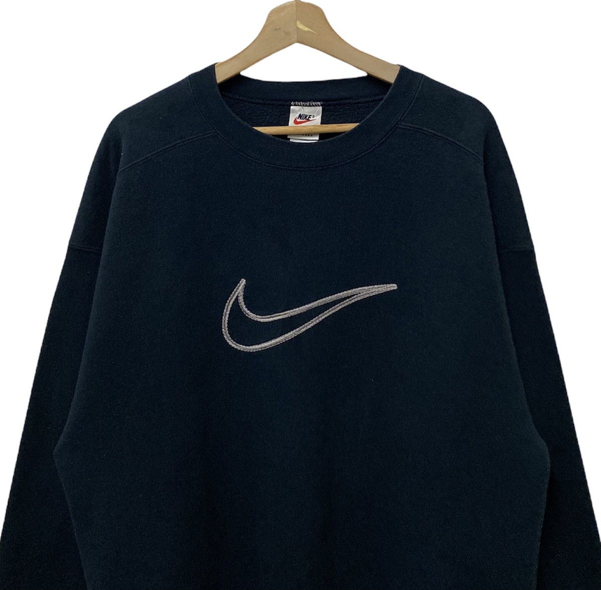 Nike VINTAGE NIKE BIG SWOOSH LOGO SWEATSHIRT Size US L / EU 52-54 / 3 - 3 Thumbnail