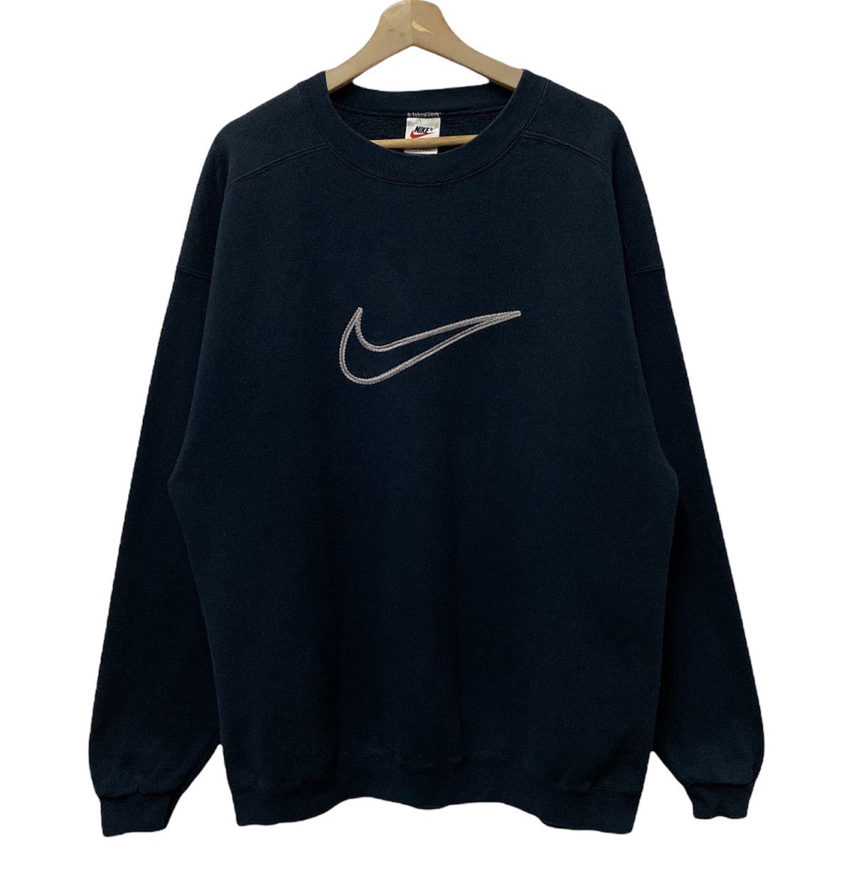 Nike VINTAGE NIKE BIG SWOOSH LOGO SWEATSHIRT Size US L / EU 52-54 / 3 - 2 Thumbnail
