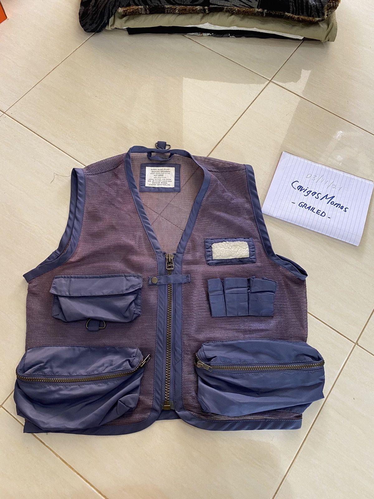 Japanese Brand VINTAGE ARMY SURVIVAL VEST TACTICAL MULTI POCKET MESH JACKET Size US S / EU 44-46 / 1 - 10 Thumbnail