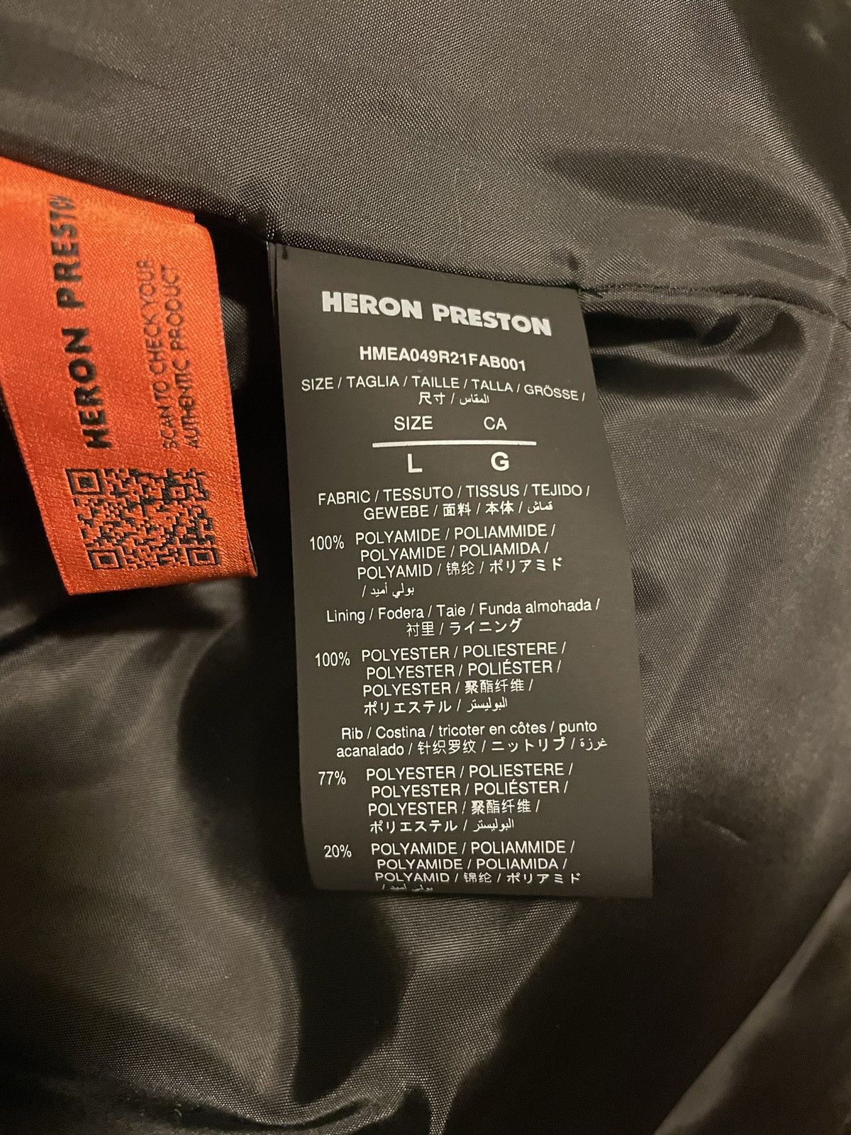 Heron Preston Heron Preston Padded Vest Sz L Size US L / EU 52-54 / 3 - 6 Thumbnail