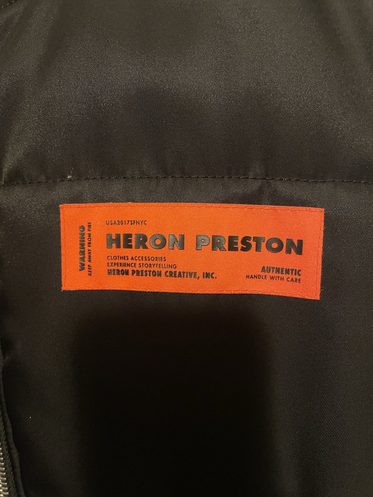 Heron Preston Heron Preston Padded Vest Sz L Size US L / EU 52-54 / 3 - 2 Thumbnail