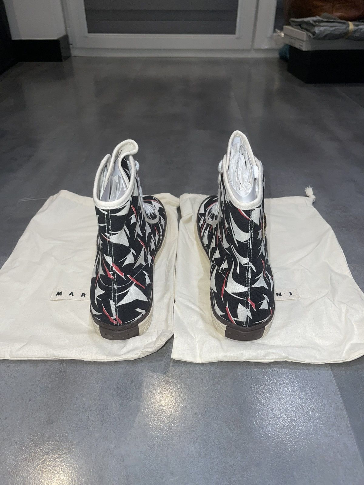Marni SS18 Marni Canvas Multicolor High-Top Sneakers Size US 10 / EU 43 - 6 Thumbnail