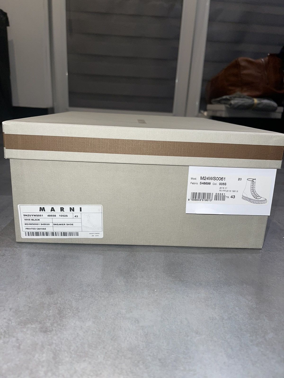 Marni SS18 Marni Canvas Multicolor High-Top Sneakers Size US 10 / EU 43 - 11 Thumbnail