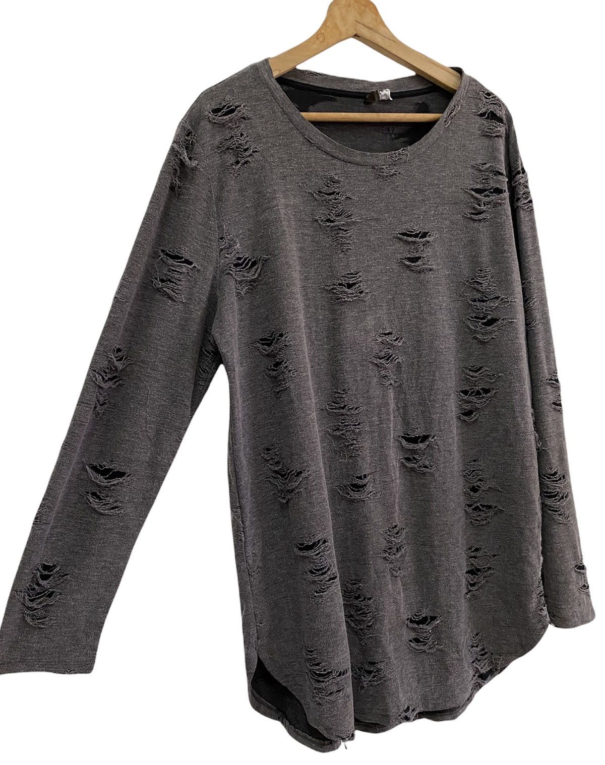 14th Addiction 🔥RARE INSPIRE RICK OWENS DISTRESS LONGSLEEVE TEE Size US M / EU 48-50 / 2 - 7 Thumbnail