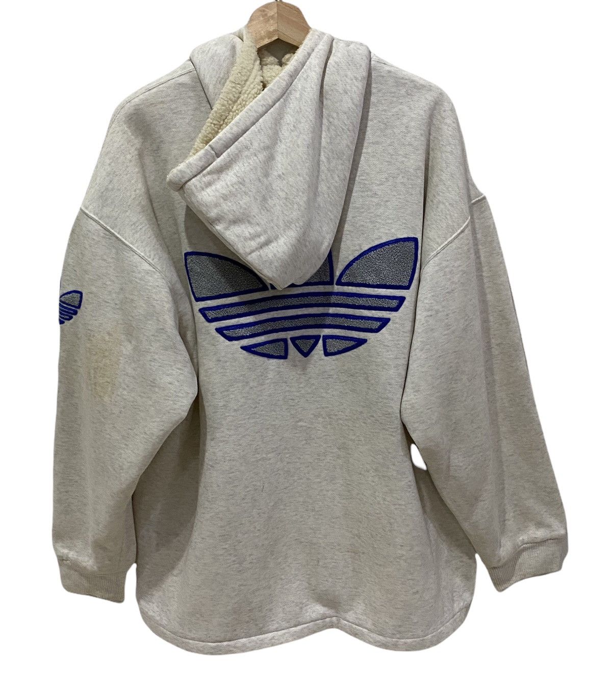Adidas 🔥ARCHIVE🔥ADIDAS HOODIE SWEATER BIG LOGO EMBROIDERY Size US L / EU 52-54 / 3 - 4 Thumbnail