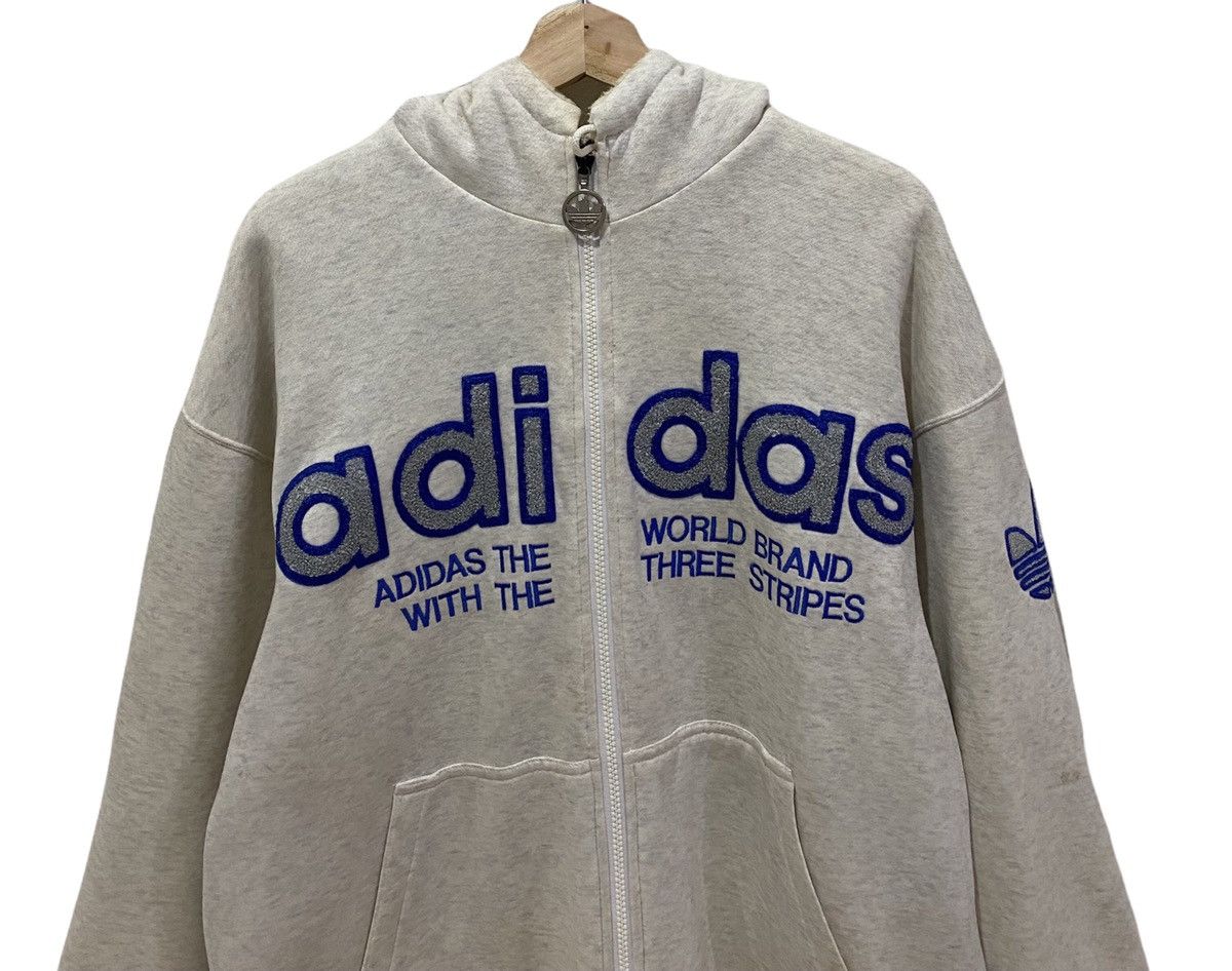 Adidas 🔥ARCHIVE🔥ADIDAS HOODIE SWEATER BIG LOGO EMBROIDERY Size US L / EU 52-54 / 3 - 3 Thumbnail