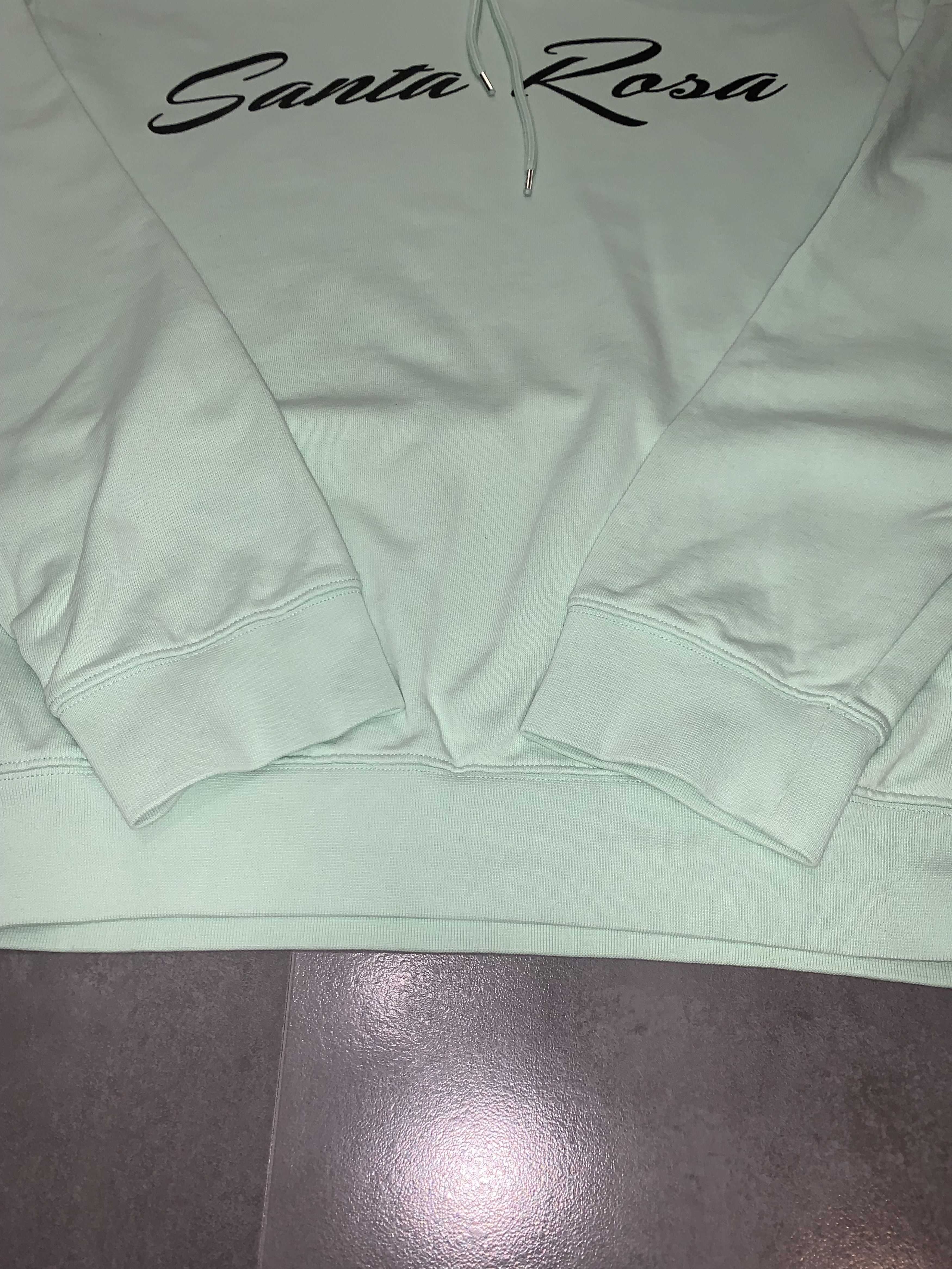 Alexander McQueen SS18 Alexander McQueen "Santa Rosa" Logo Mint Green Hoodie Size US XL / EU 56 / 4 - 11 Thumbnail