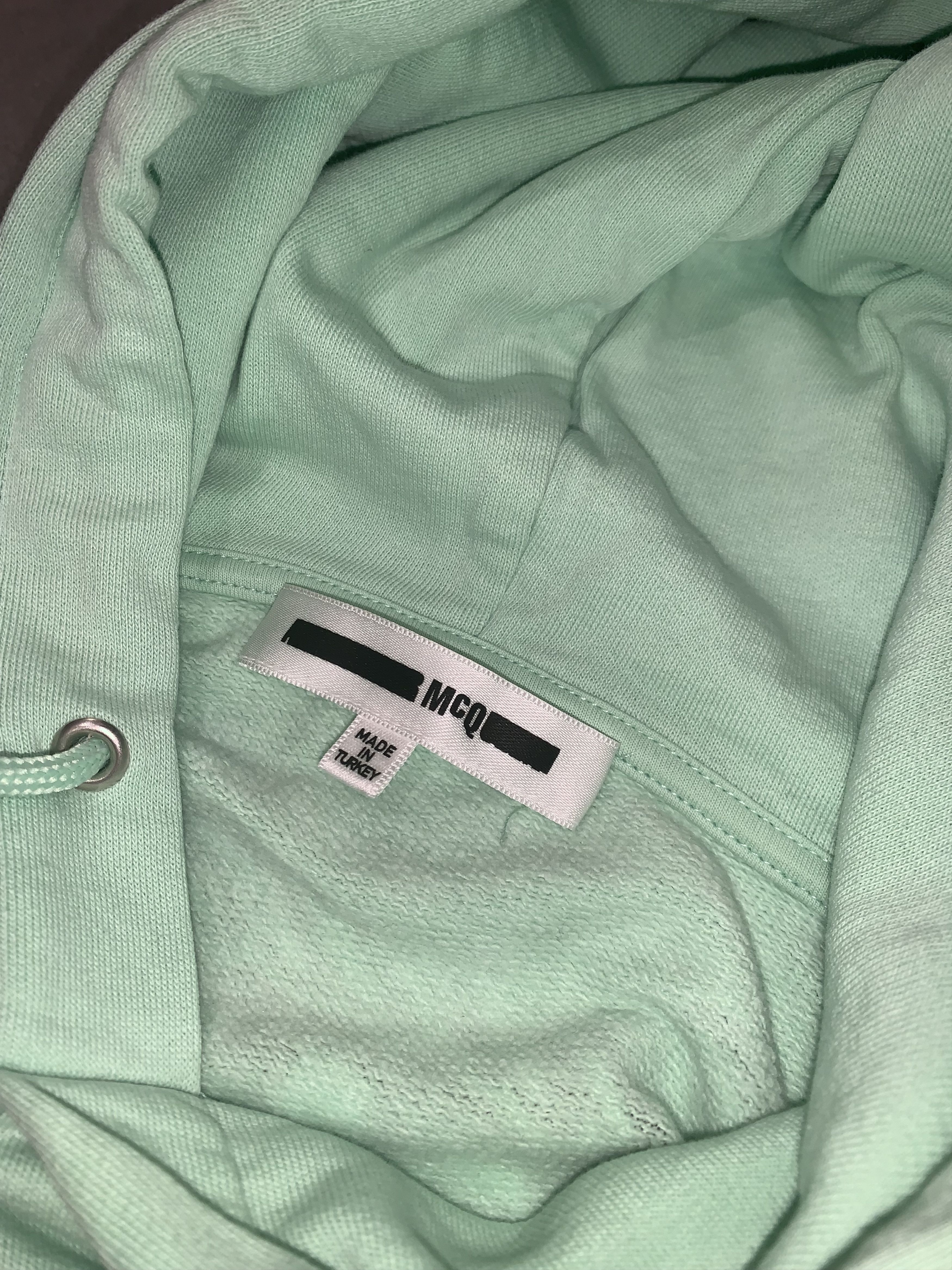 Alexander McQueen SS18 Alexander McQueen "Santa Rosa" Logo Mint Green Hoodie Size US XL / EU 56 / 4 - 13 Thumbnail