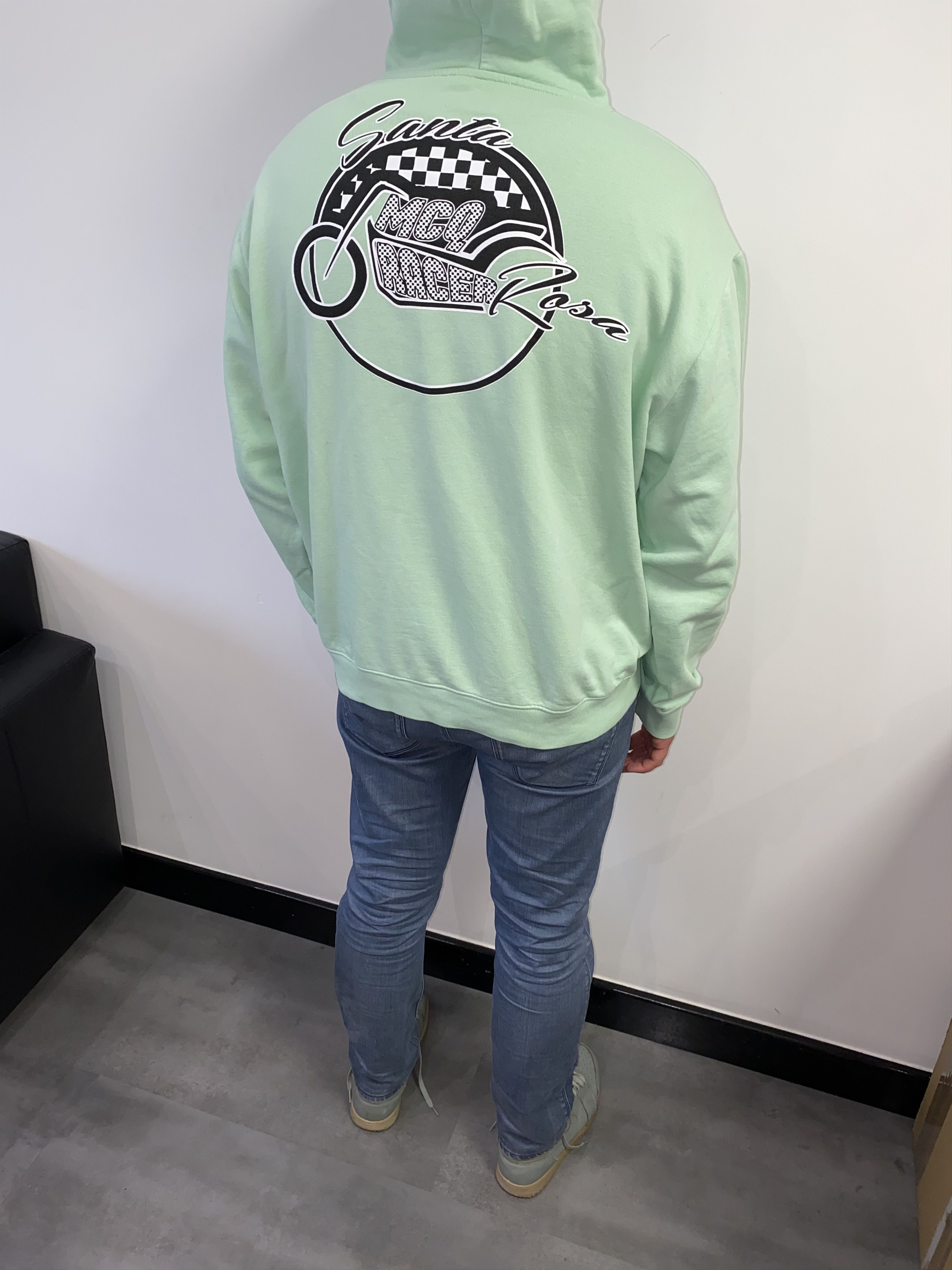 Alexander McQueen SS18 Alexander McQueen "Santa Rosa" Logo Mint Green Hoodie Size US XL / EU 56 / 4 - 8 Thumbnail