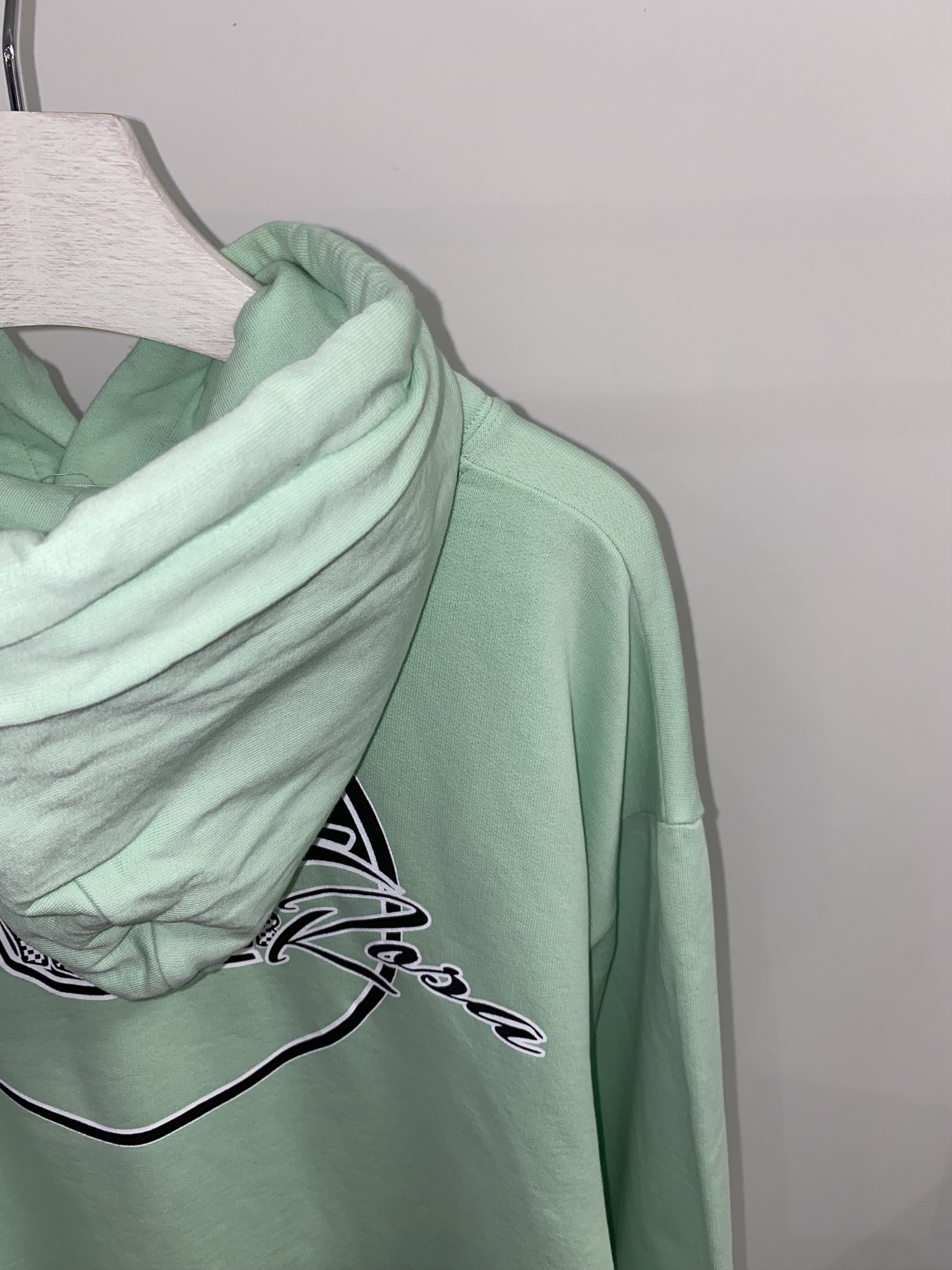 Alexander McQueen SS18 Alexander McQueen "Santa Rosa" Logo Mint Green Hoodie Size US XL / EU 56 / 4 - 5 Thumbnail