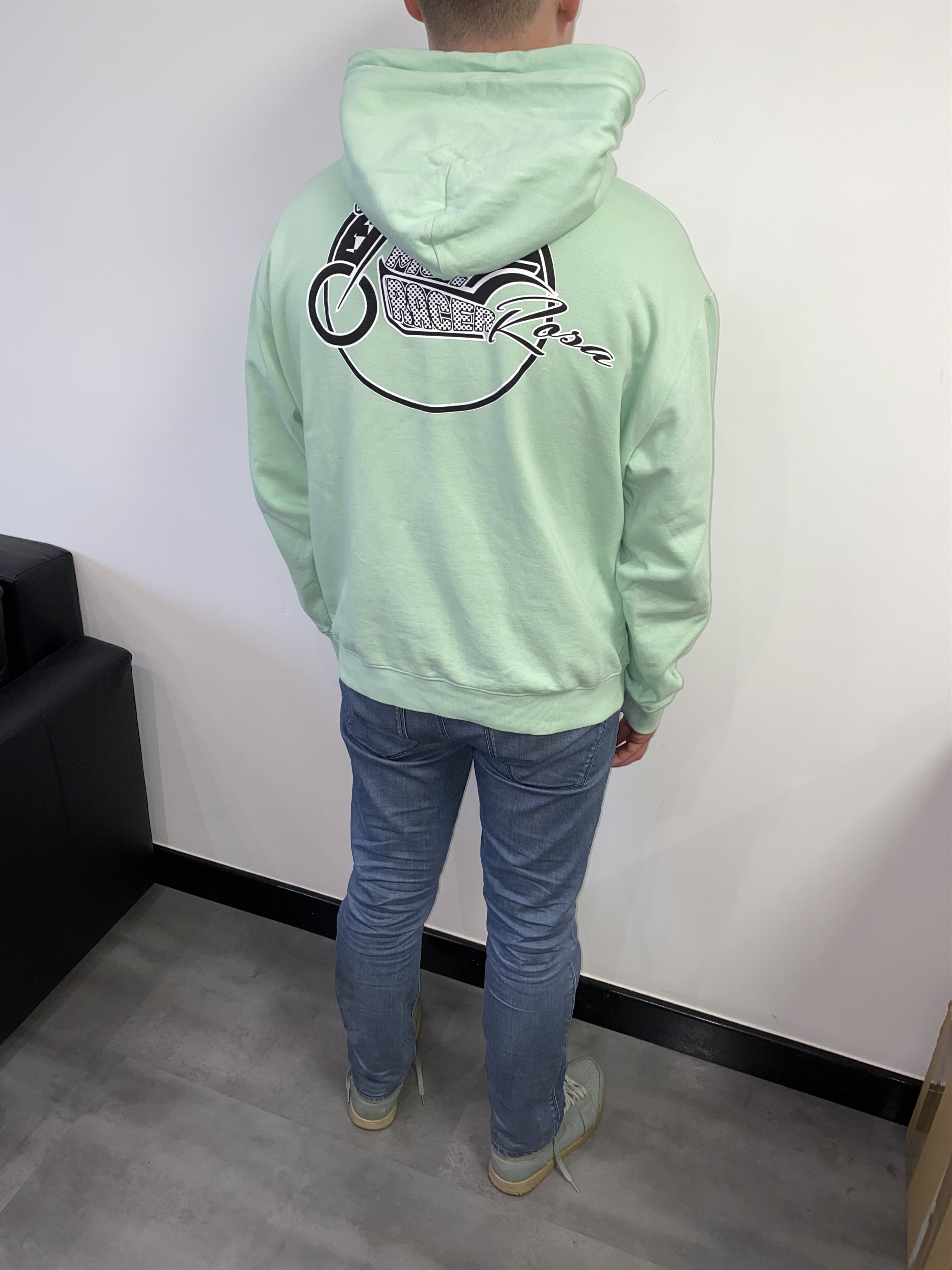 Alexander McQueen SS18 Alexander McQueen "Santa Rosa" Logo Mint Green Hoodie Size US XL / EU 56 / 4 - 9 Thumbnail