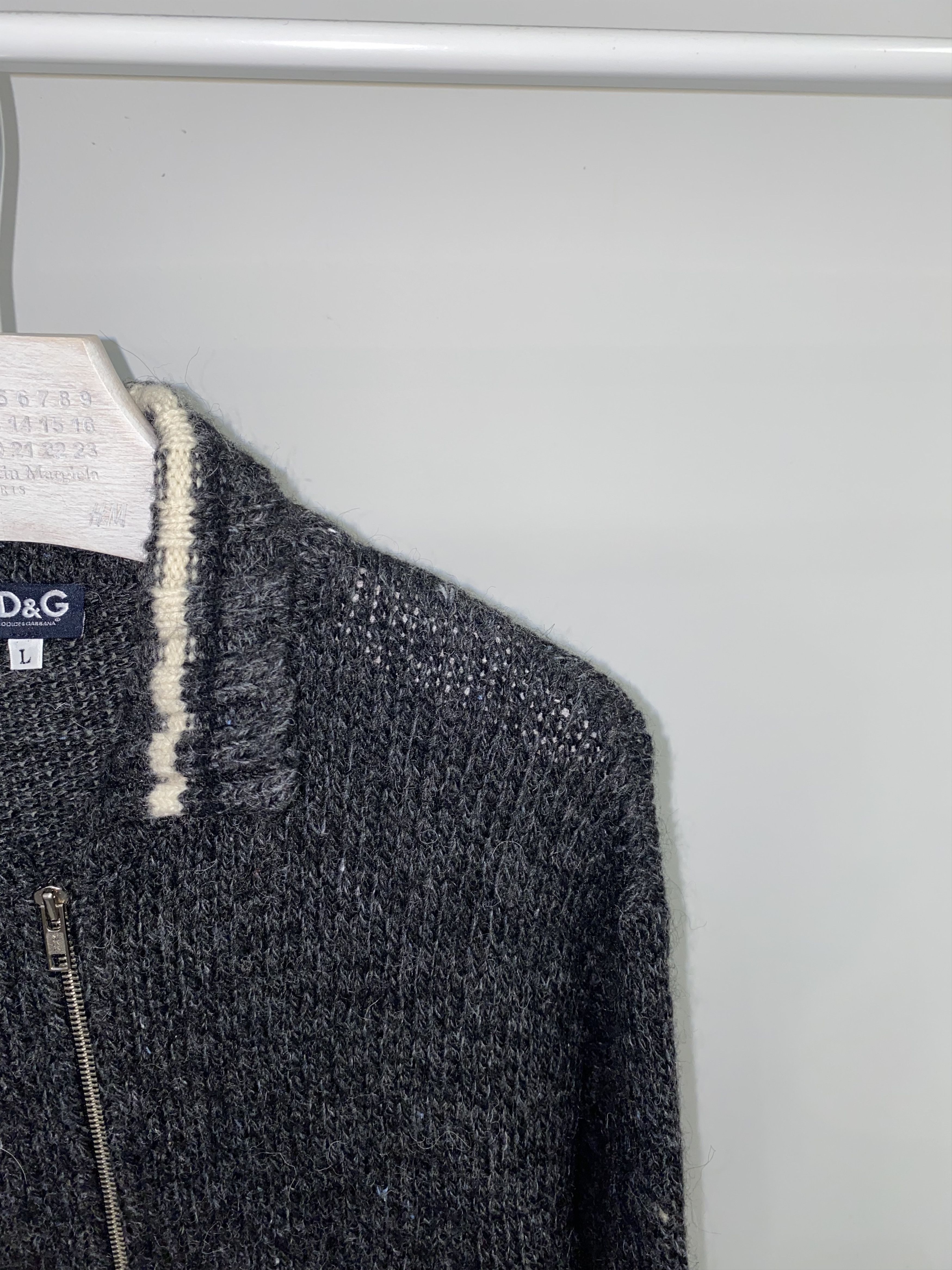 Dolce & Gabbana Dolce & Gabbana Big Logo Zipped Knitwear Sweater Size US XL / EU 56 / 4 - 2 Thumbnail