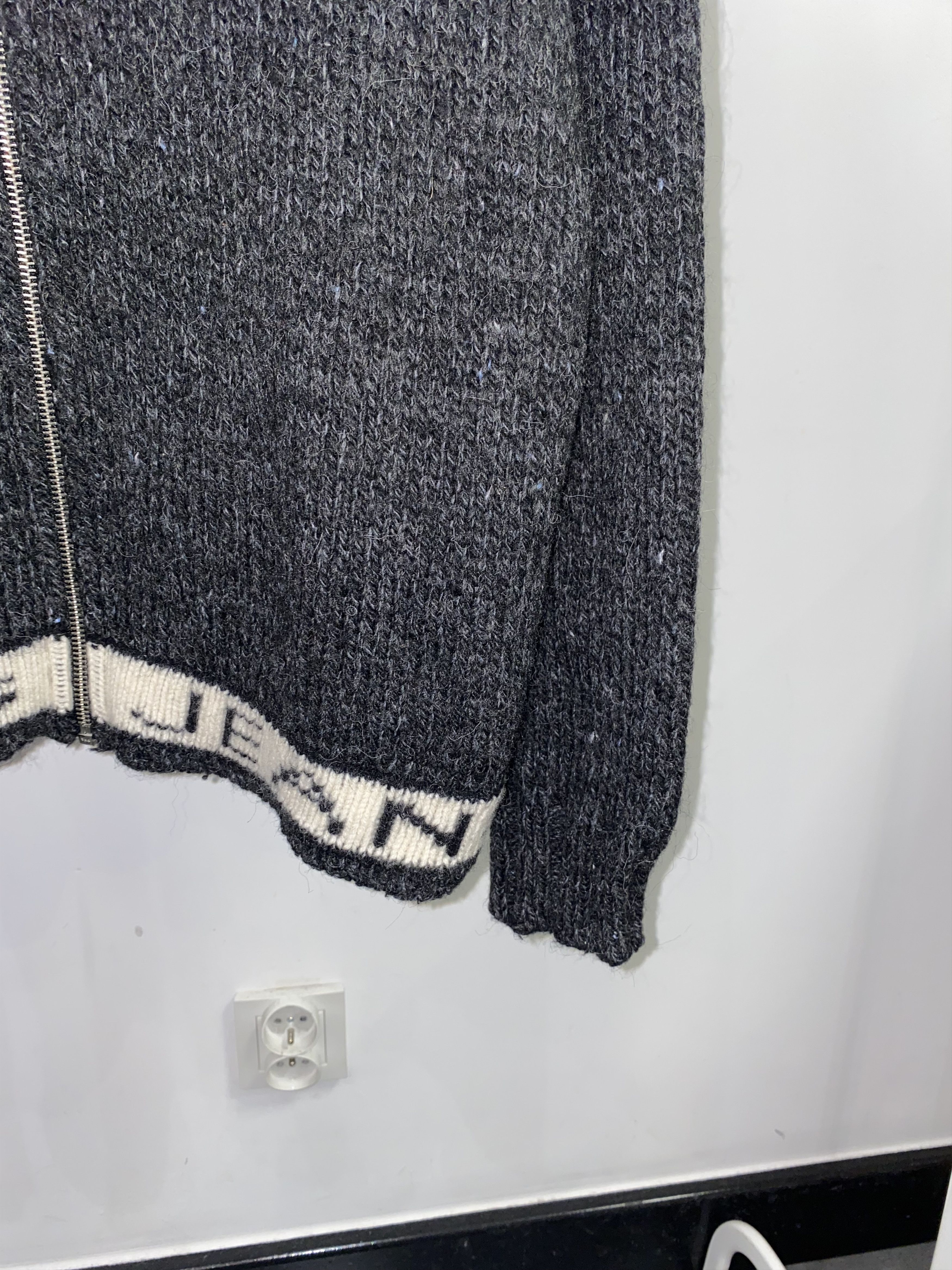 Dolce & Gabbana Dolce & Gabbana Big Logo Zipped Knitwear Sweater Size US XL / EU 56 / 4 - 3 Thumbnail