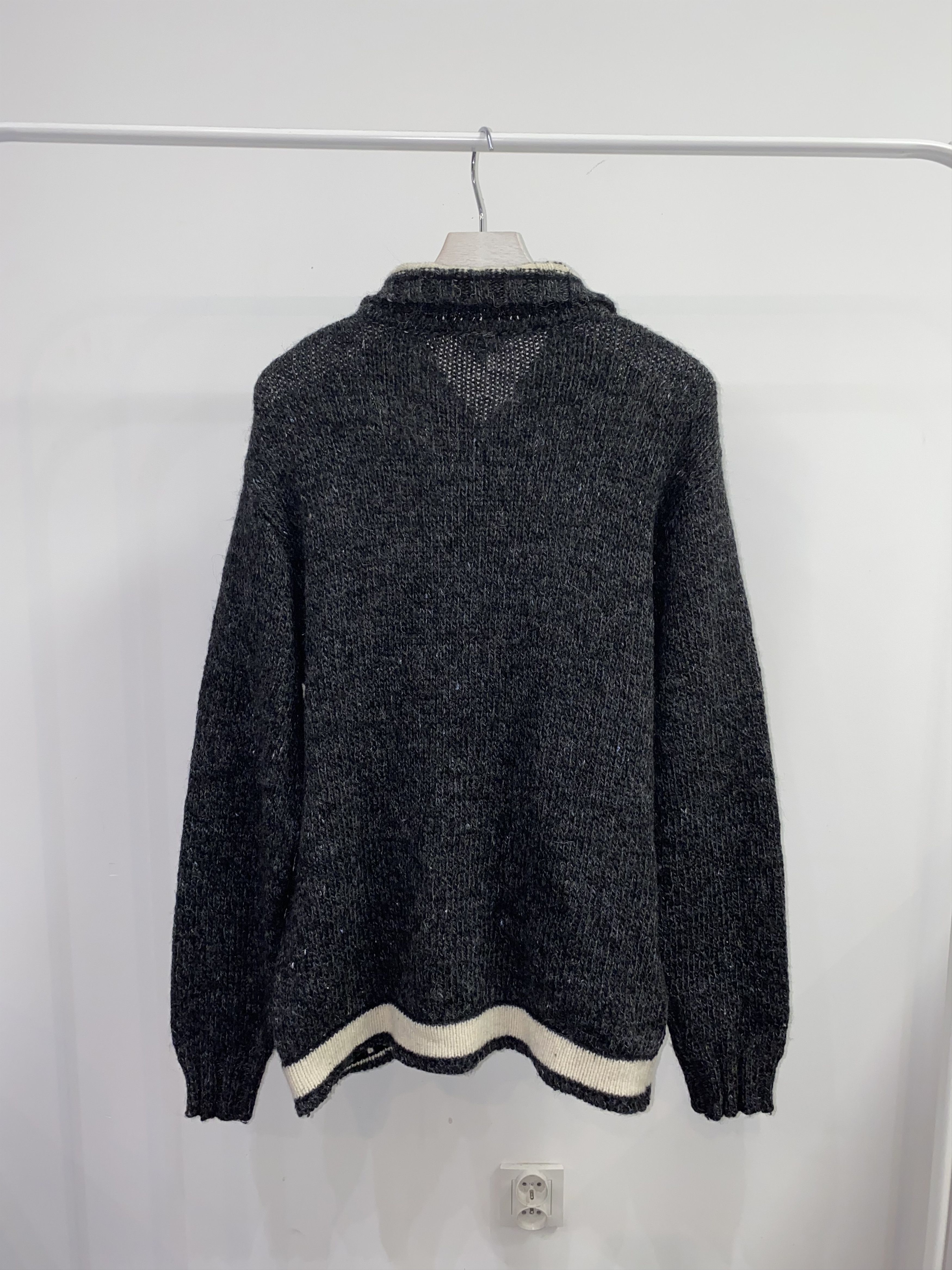 Dolce & Gabbana Dolce & Gabbana Big Logo Zipped Knitwear Sweater Size US XL / EU 56 / 4 - 4 Thumbnail