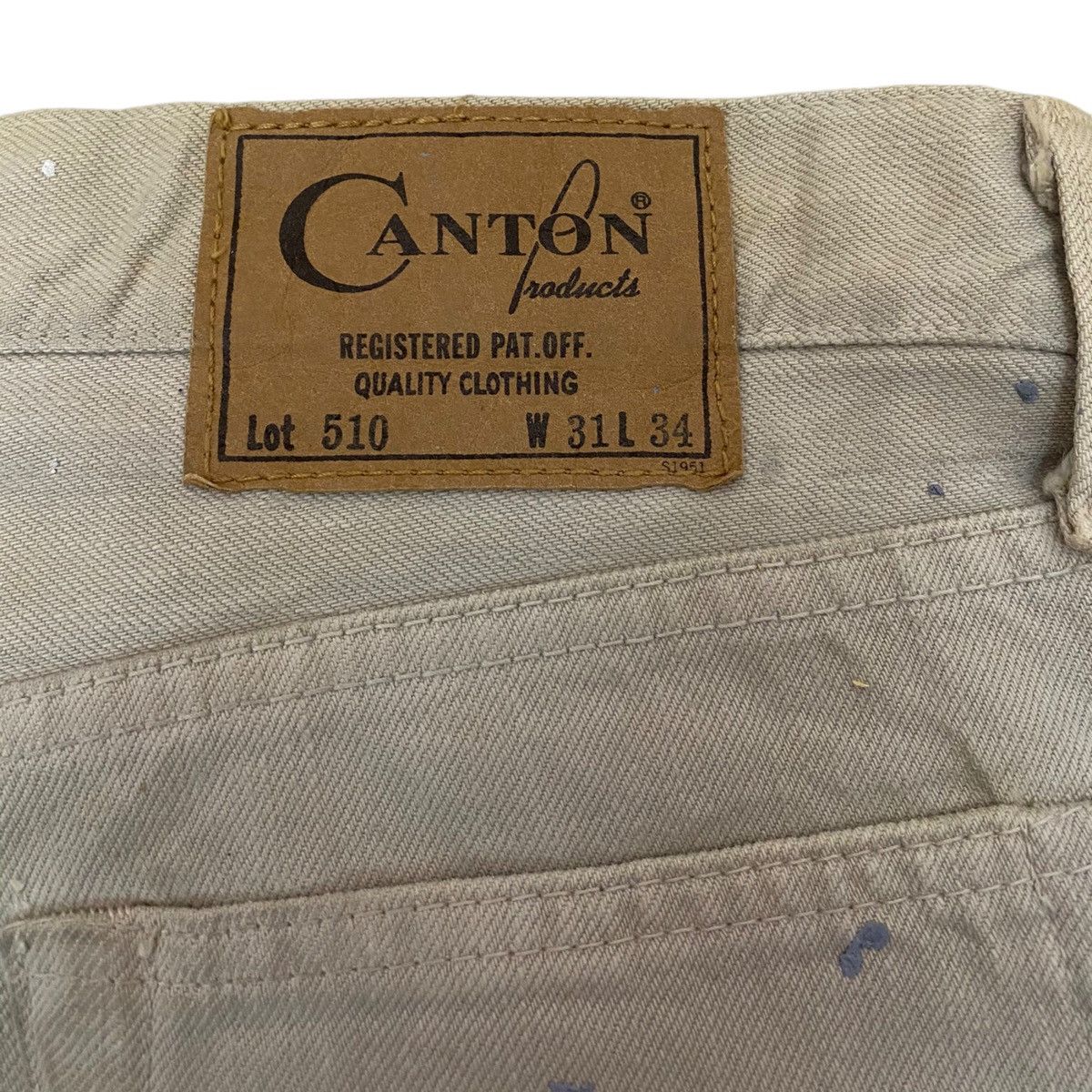 Kapital RARE 🇯🇵 CANTON UNION MADE PAINTER ART DENIM PANTS Size US 32 / EU 48 - 11 Thumbnail
