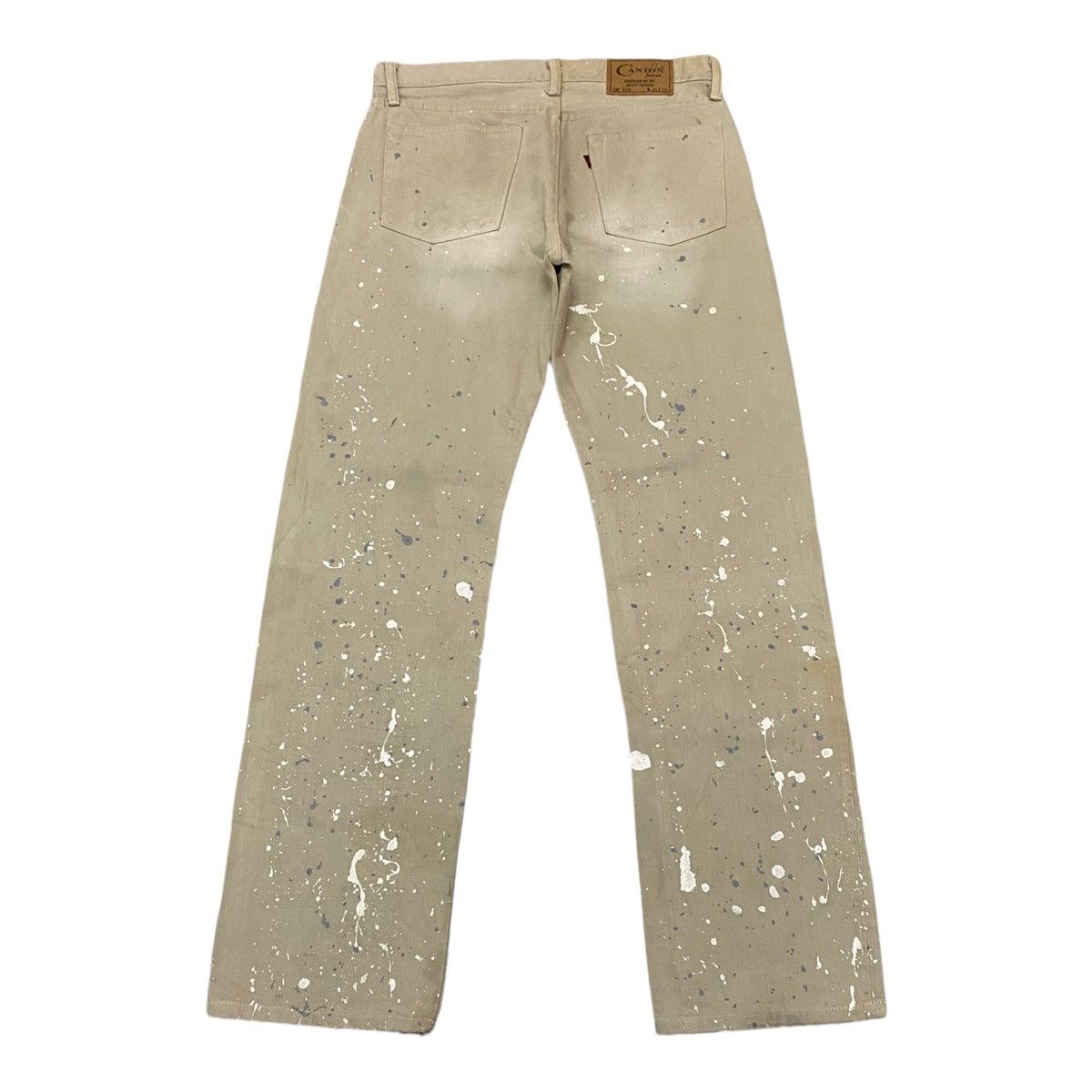 Kapital RARE 🇯🇵 CANTON UNION MADE PAINTER ART DENIM PANTS Size US 32 / EU 48 - 4 Thumbnail