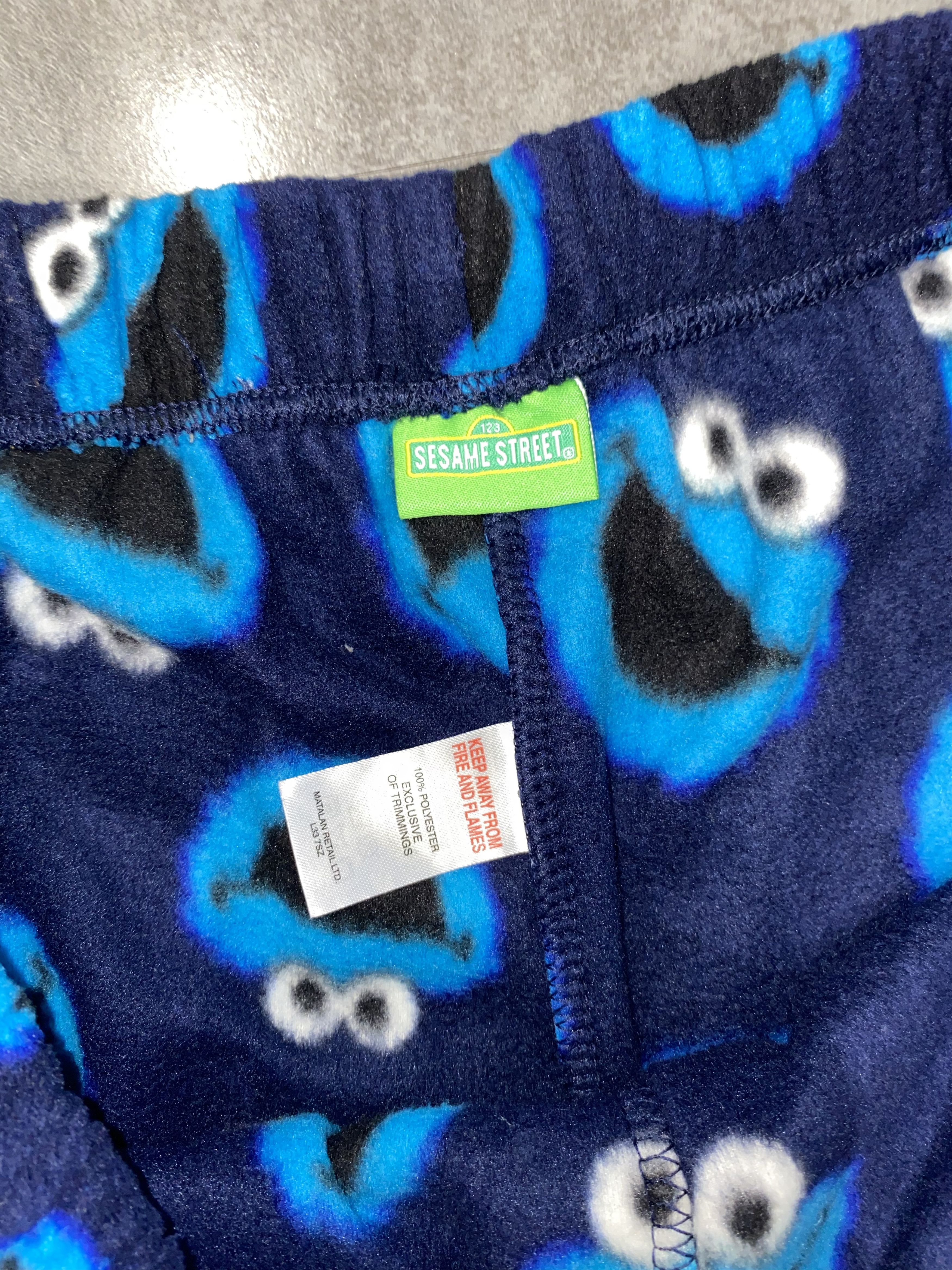 Cartoon Network Sesame Street Full Print Fleece Sweatpants Size US 34 / EU 50 - 10 Thumbnail