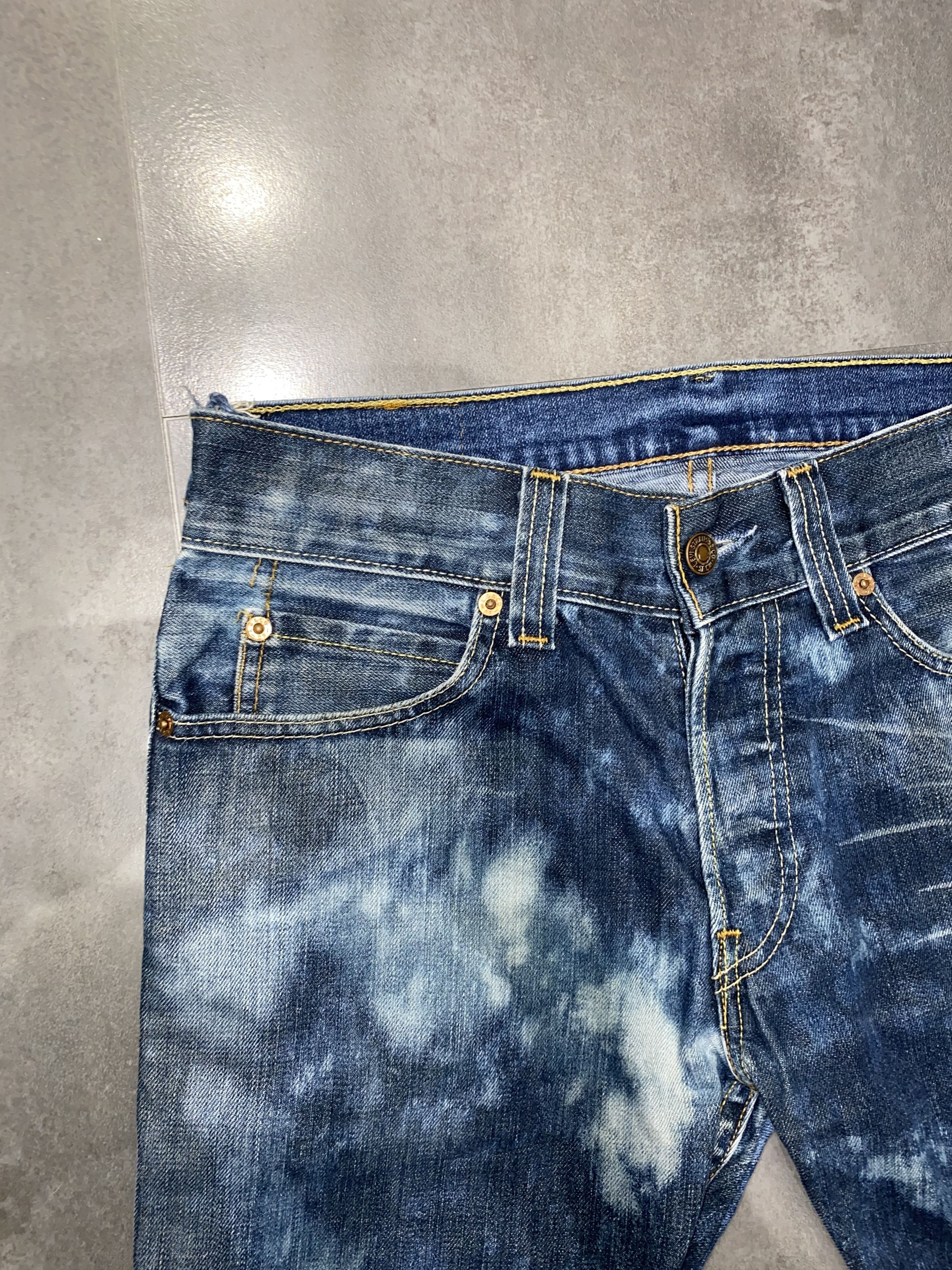 Levi's Custom Two Tone Bleached Levis Denim Pants Size US 30 / EU 46 - 8 Thumbnail