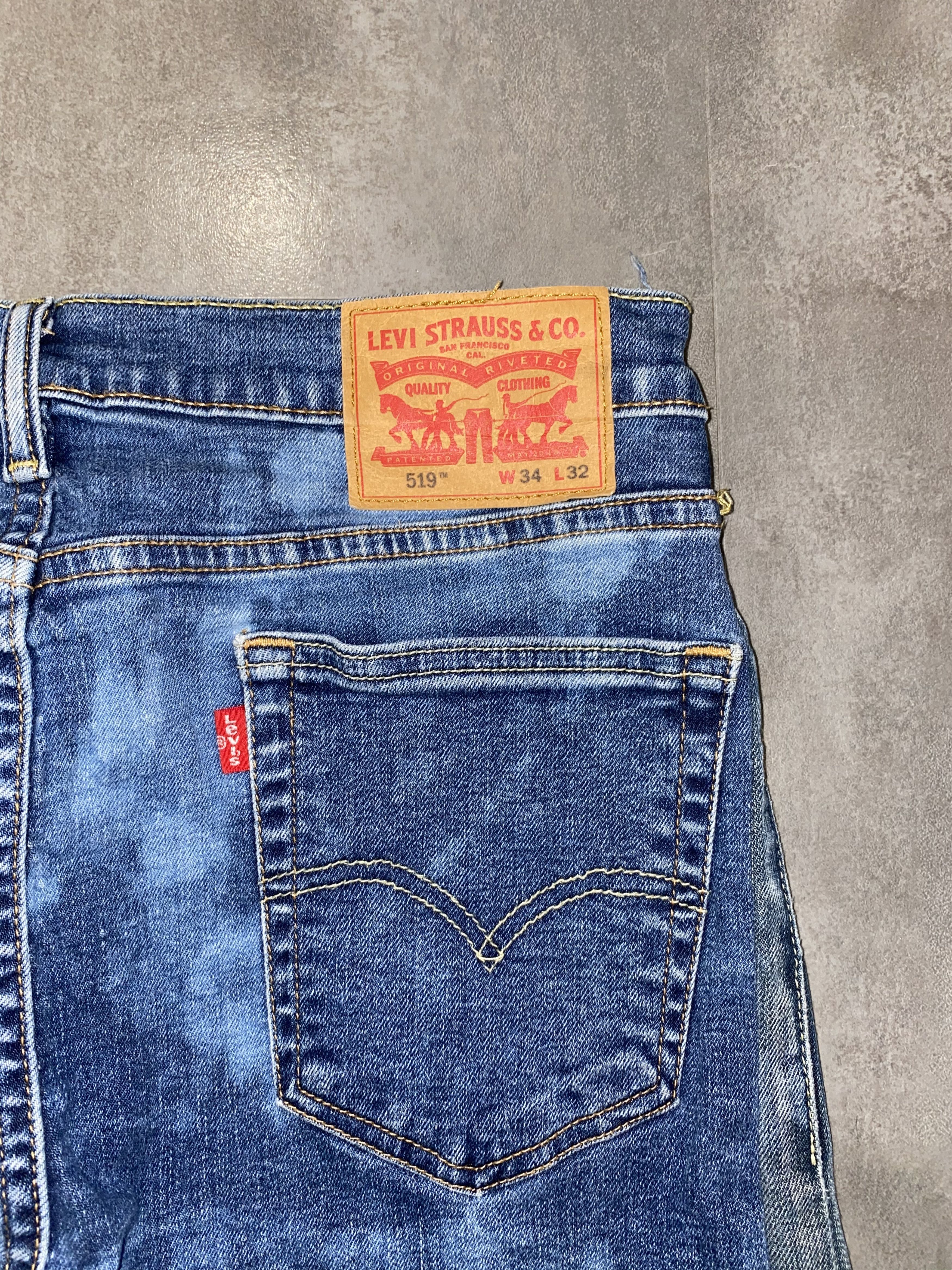 Levi's Custom Two Tone Bleached Levis Denim Pants Size US 30 / EU 46 - 12 Thumbnail