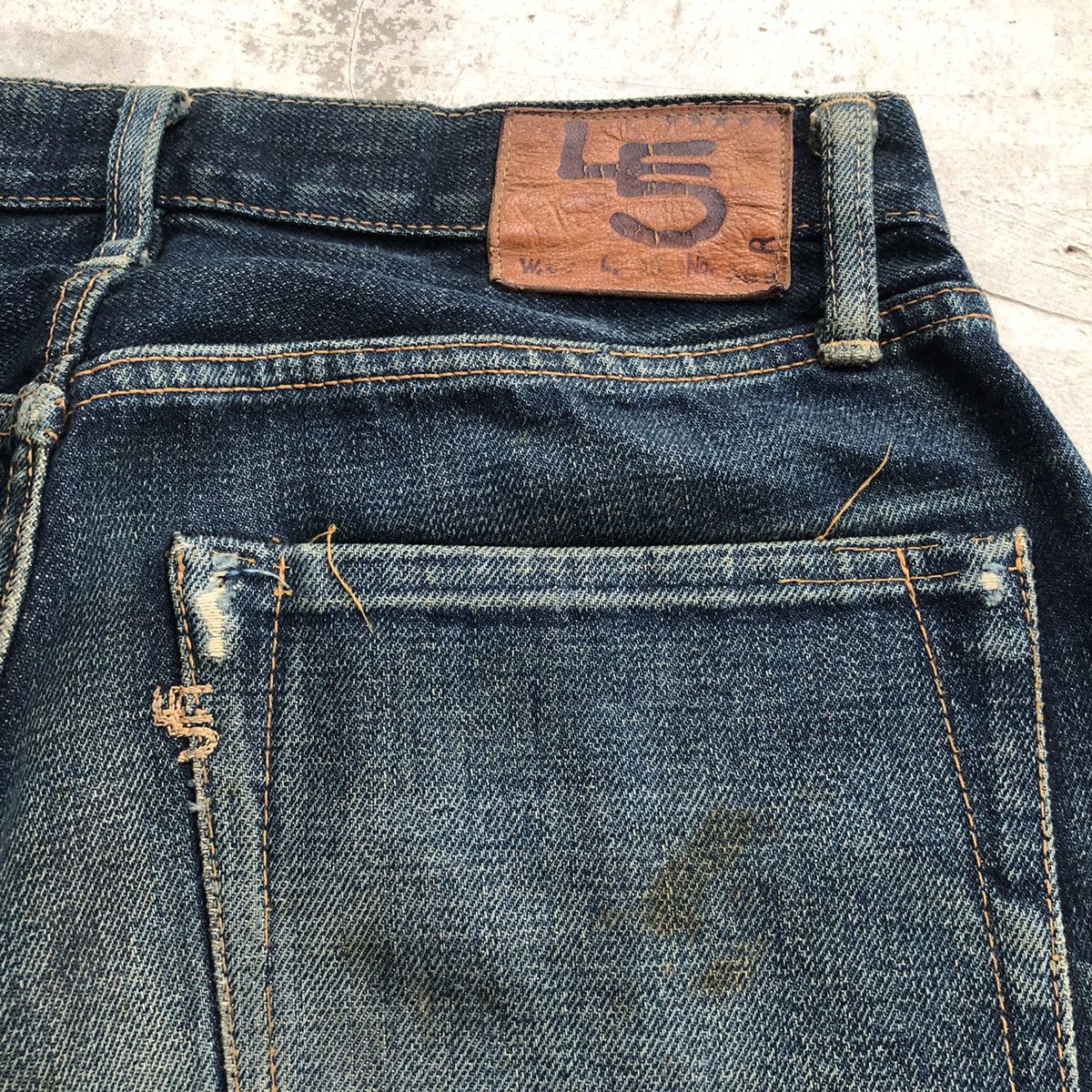 45rpm Vintage 45rpm Selvedge Denim Jeans Size US 28 / EU 44 - 12 Thumbnail