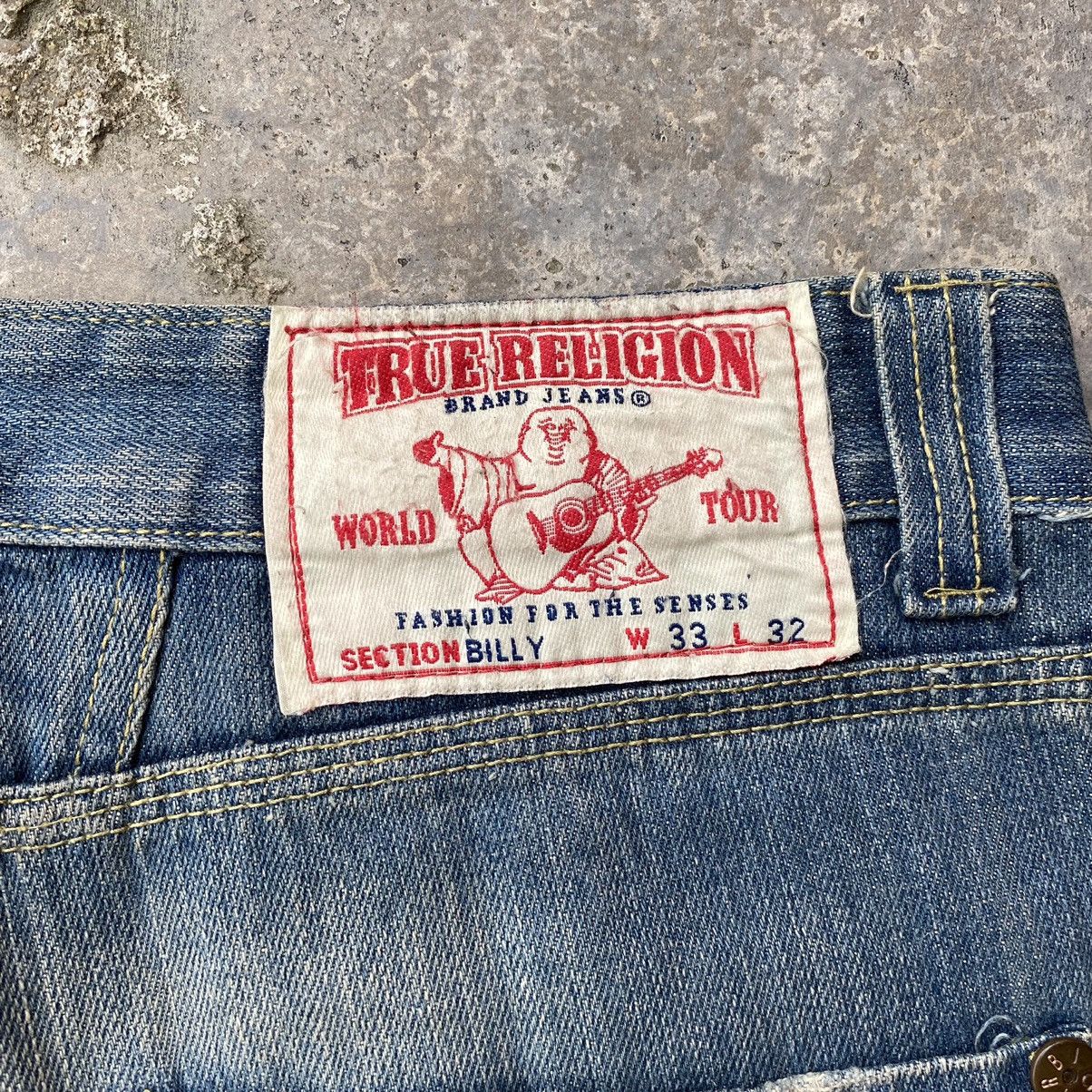 Japanese Brand True Religion Billy Patchwork Baggy Jeans Size US 33 - 9 Thumbnail