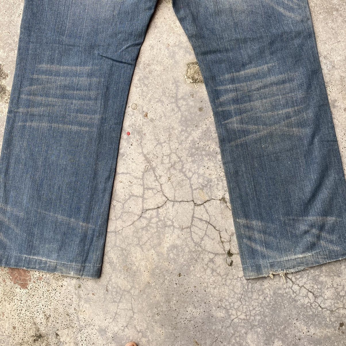 Japanese Brand True Religion Billy Patchwork Baggy Jeans Size US 33 - 7 Thumbnail