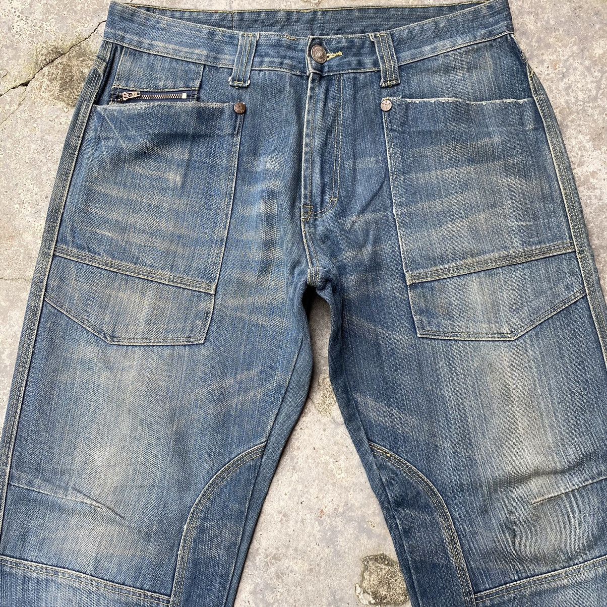 Japanese Brand True Religion Billy Patchwork Baggy Jeans Size US 33 - 3 Thumbnail
