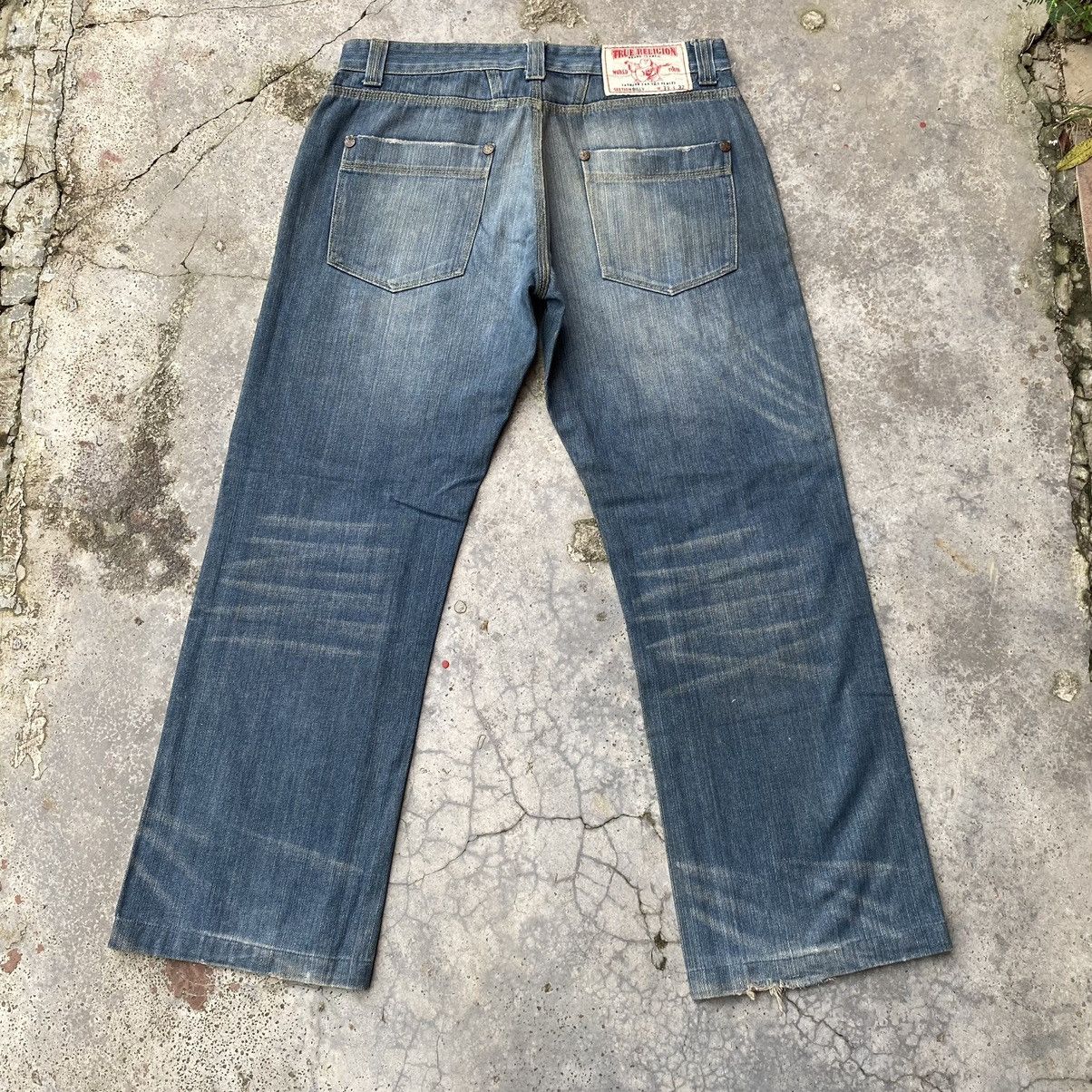 Japanese Brand True Religion Billy Patchwork Baggy Jeans Size US 33 - 6 Thumbnail