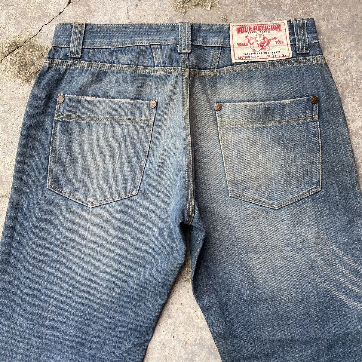 Japanese Brand True Religion Billy Patchwork Baggy Jeans Size US 33 - 8 Thumbnail