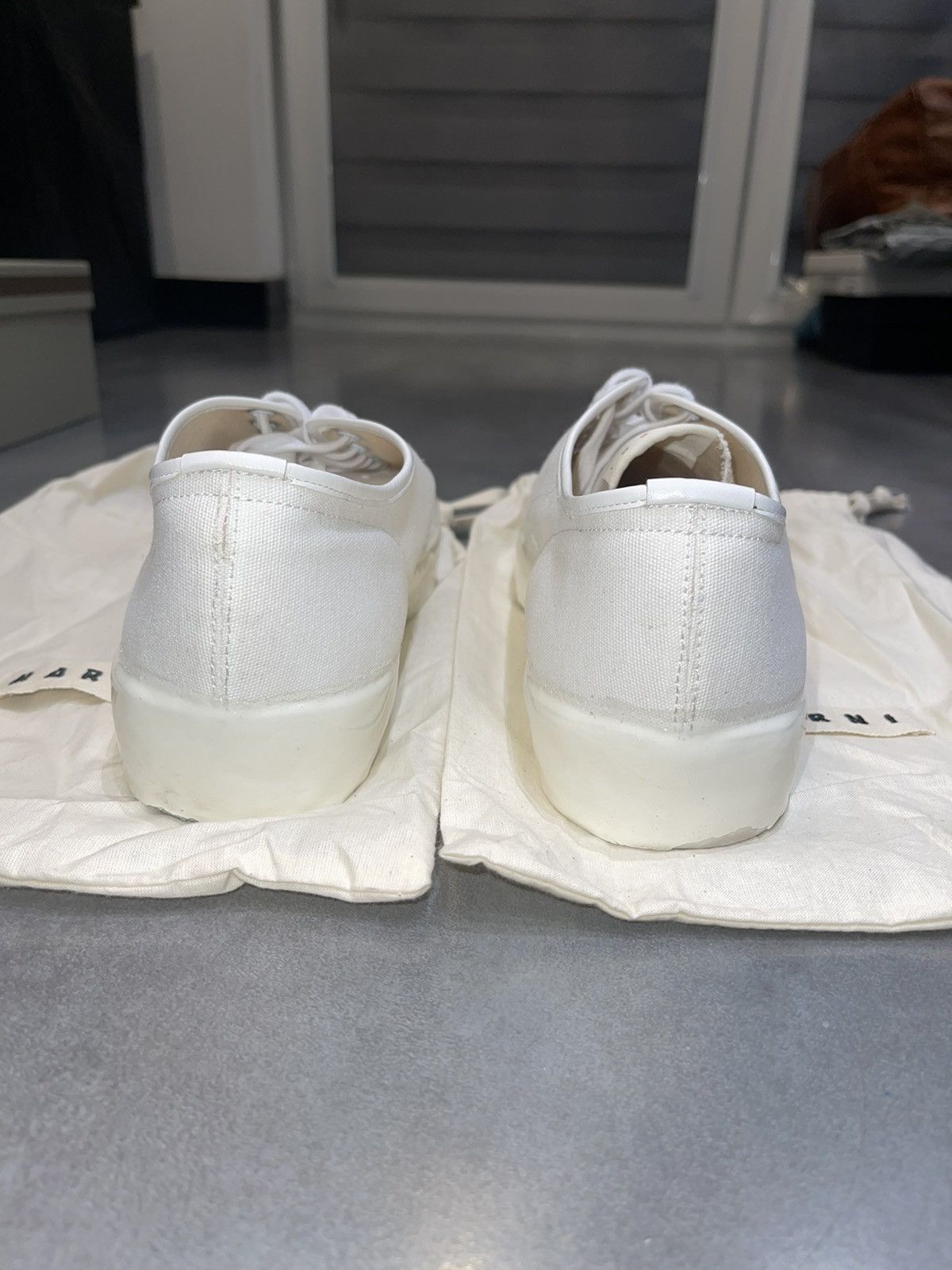 Marni SS20 Marni Logo Rubber Low-Top White Sneakers Size US 10 / EU 43 - 7 Thumbnail
