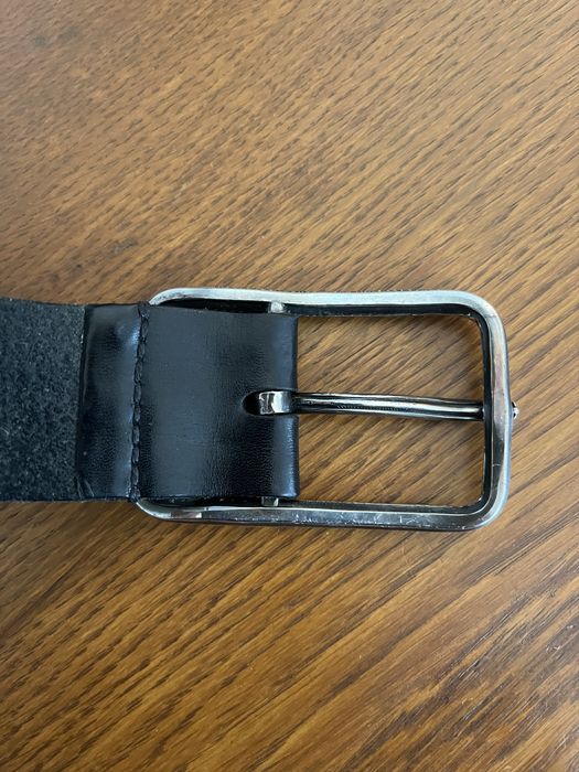 Werkstatt Munchen Black Leather Werkstatt Munchen Belt Silver 925 | Grailed