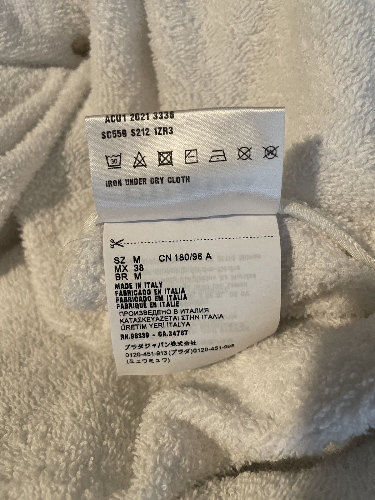 Prada Terry Cloth Bowling Shirt