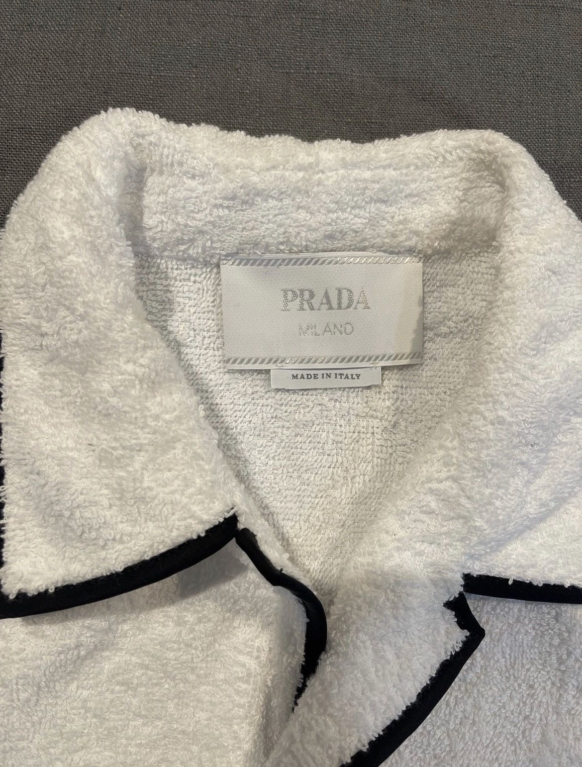 Prada Terry Cloth Bowling Shirt