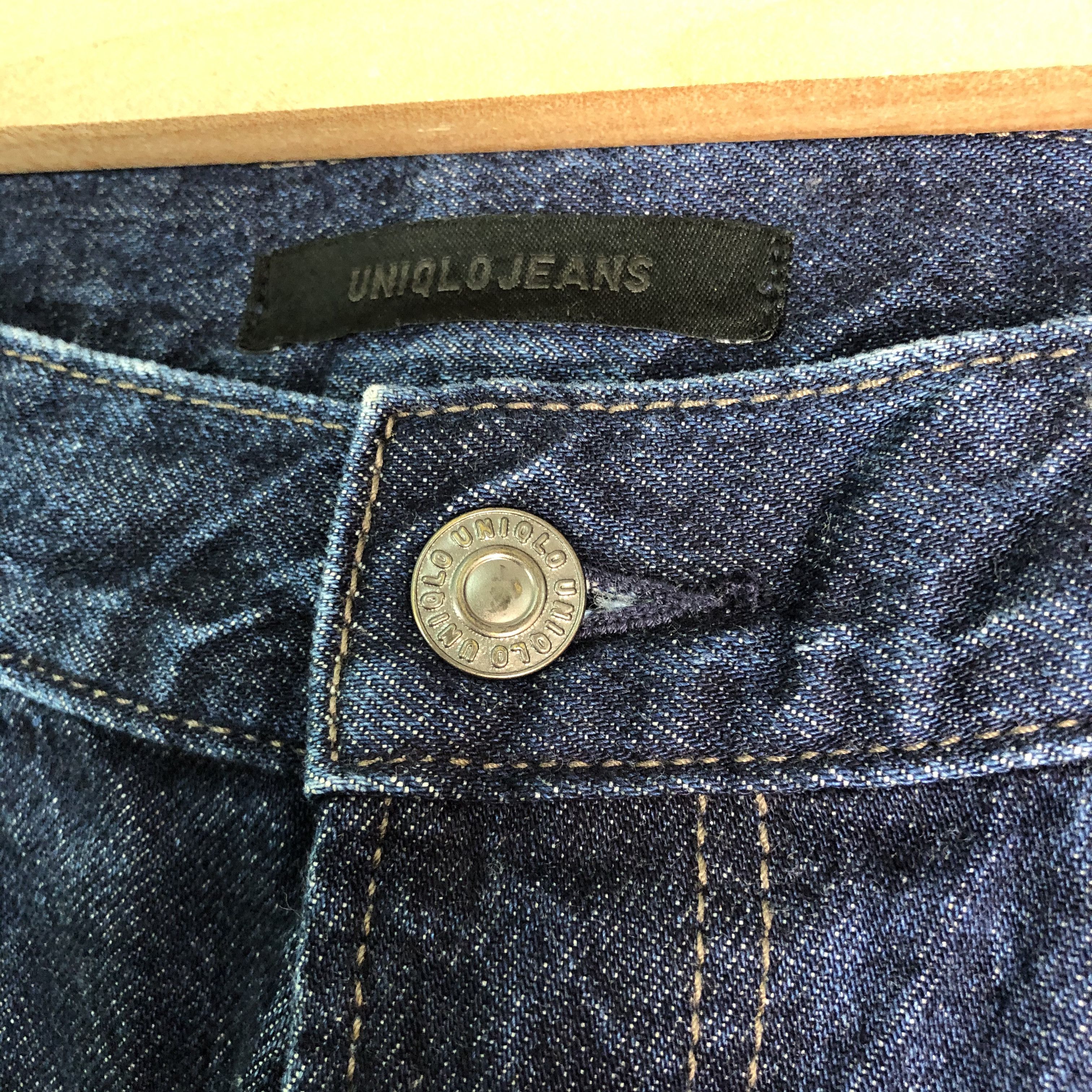 Uniqlo DLL Uniqlo japan Distressed Blue Denim Pants #c084 Size US 33 - 5 Thumbnail