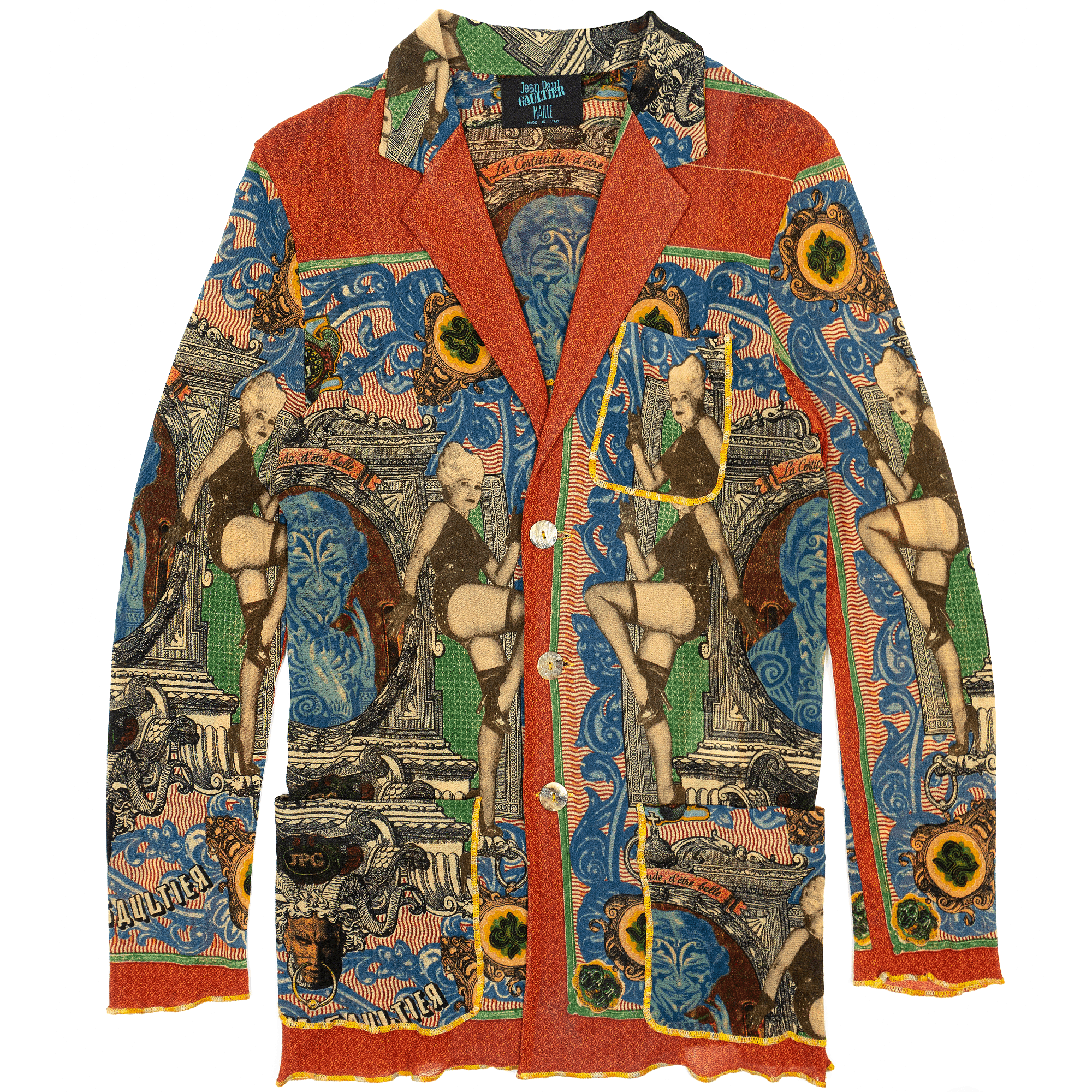 image of Jean Paul Gaultier Ss94 Mesh Blazer, Men's (Size Medium)