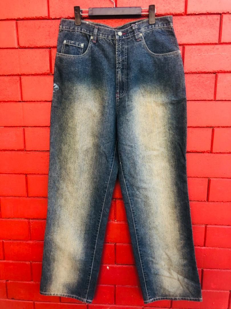 image of Vintage Phat Farm Hip Hop Japanese Designer Fashion Style in Sky Blue, Men's (Size 33)