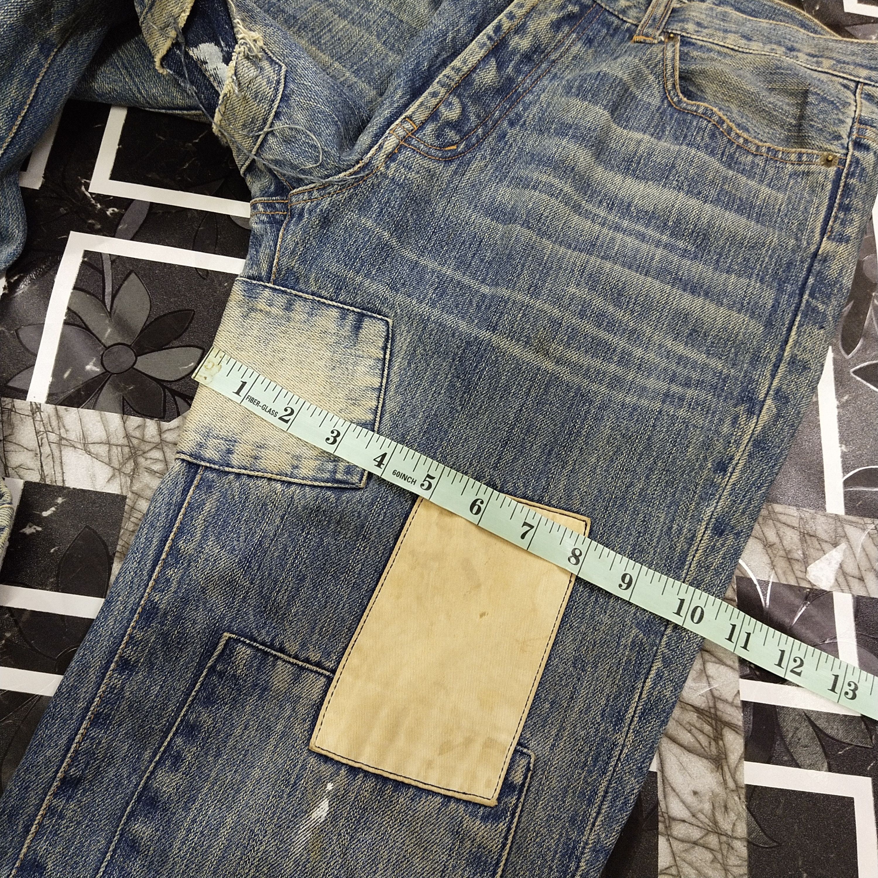 Japanese Brand Japanese Brand Patchwork Jeans Distressed Jeans Size US 32 / EU 48 - 13 Thumbnail
