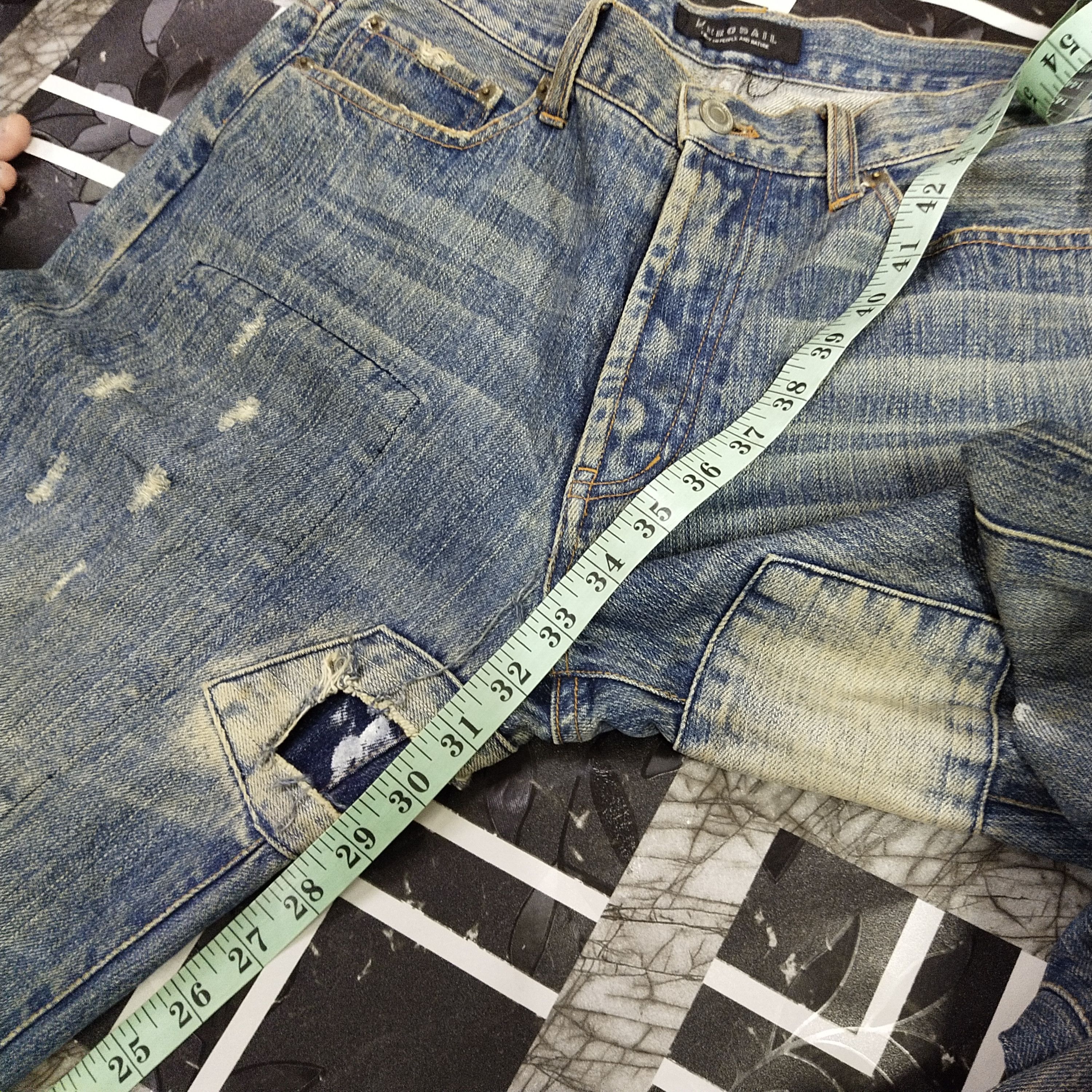 Japanese Brand Japanese Brand Patchwork Jeans Distressed Jeans Size US 32 / EU 48 - 17 Thumbnail