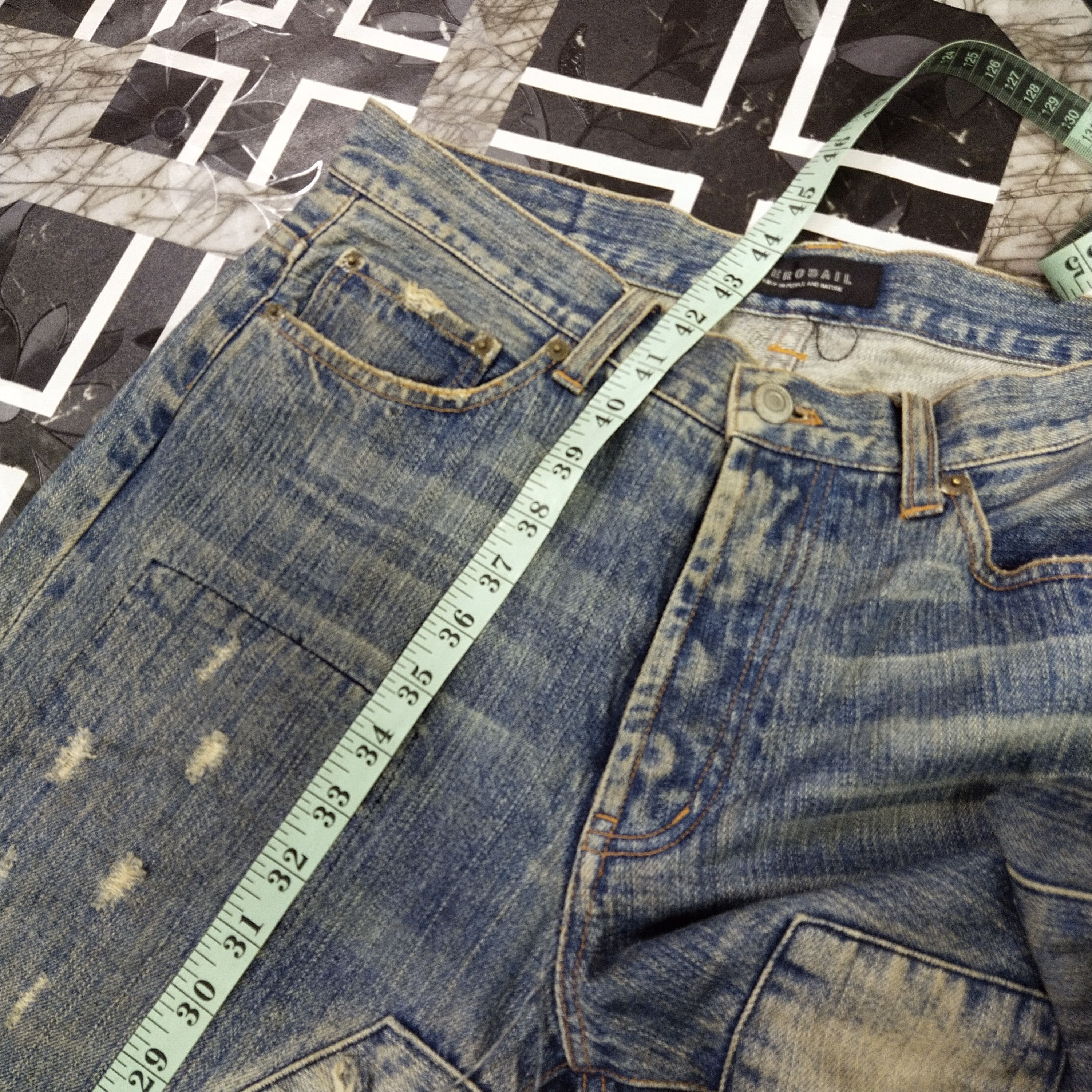 Japanese Brand Japanese Brand Patchwork Jeans Distressed Jeans Size US 32 / EU 48 - 18 Thumbnail