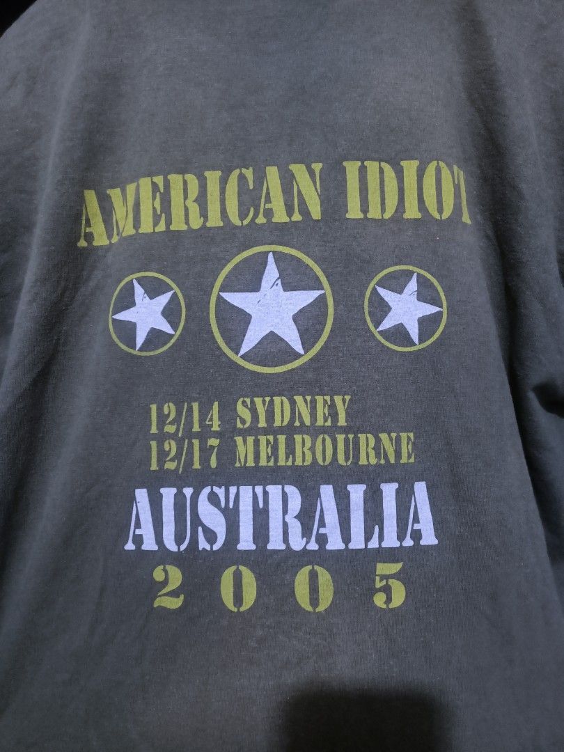 Band Tees Vintage 2005 Green Day American Idiot Tour Tee Size US M / EU 48-50 / 2 - 5 Thumbnail