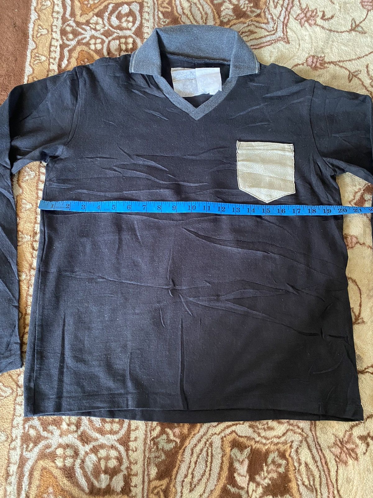 Davit Meursault Japan Davit MEURSAULT Japan Single Pocket Long Sleeve Shirt Size US M / EU 48-50 / 2 - 10 Thumbnail