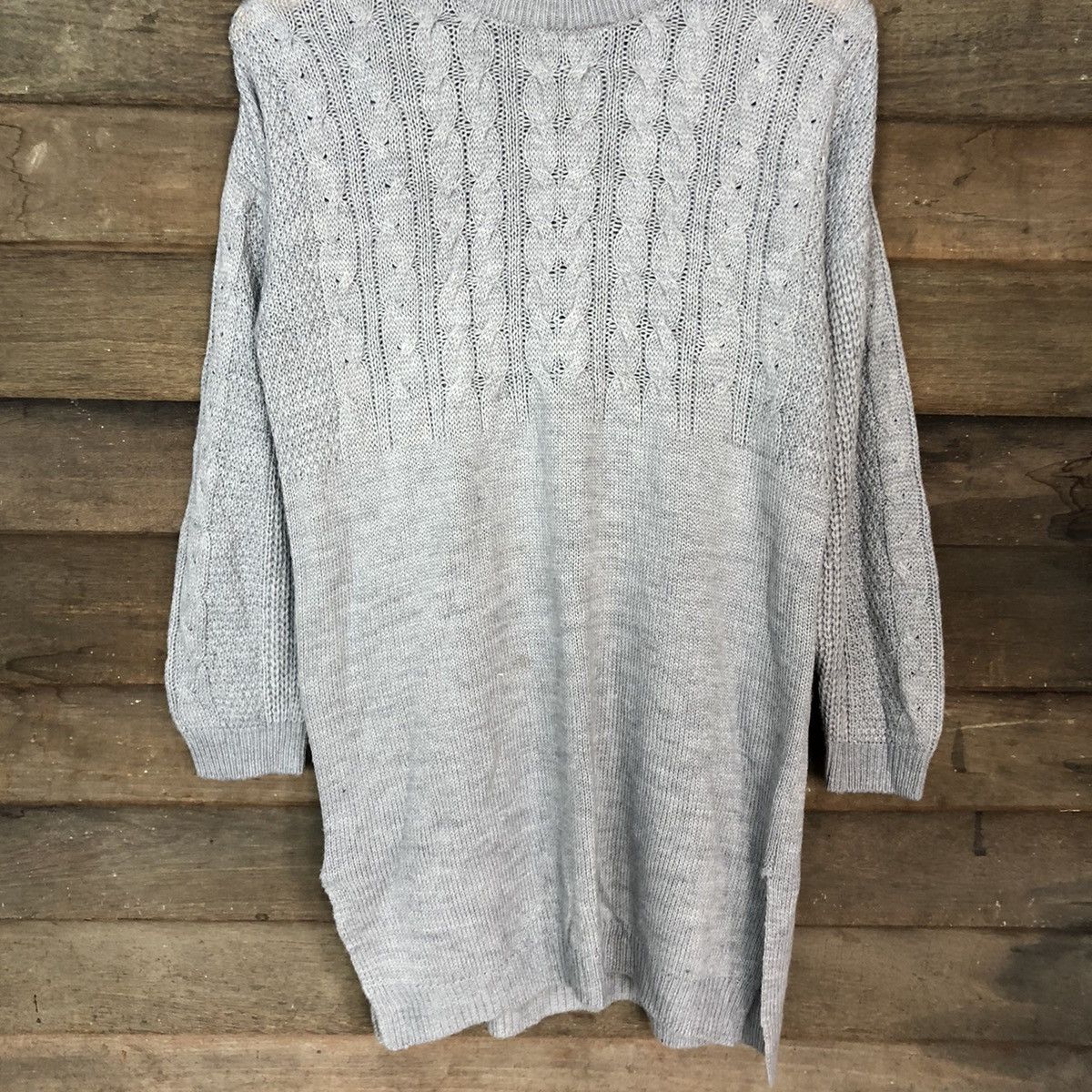Japan Grey Long Knitwear #A107