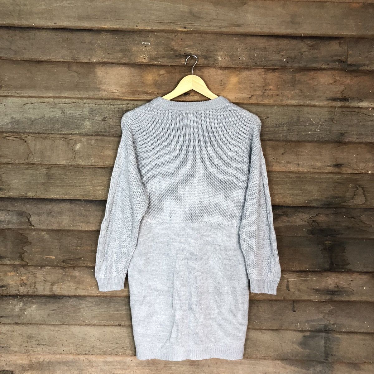 Japan Grey Long Knitwear #A107