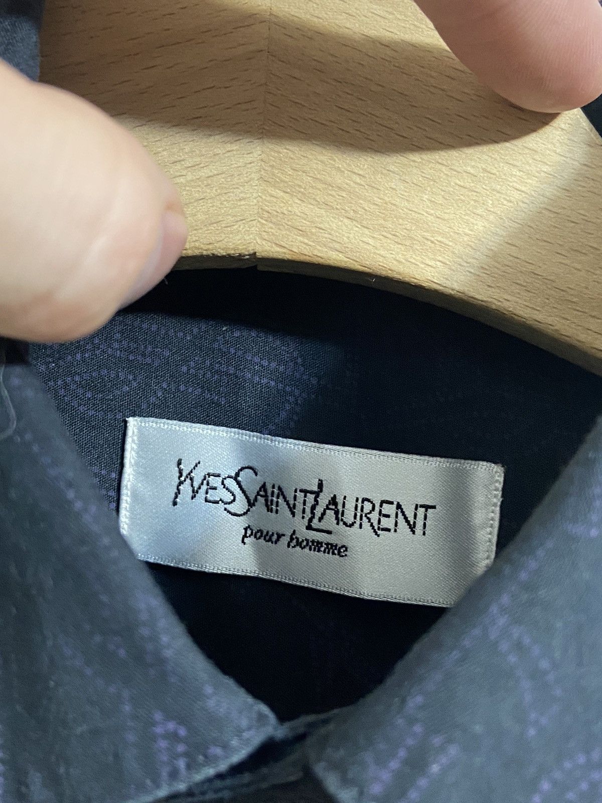 Yves Saint Laurent Yves Saint Laurent Button Up Shirt Monogram Size US S / EU 44-46 / 1 - 9 Thumbnail