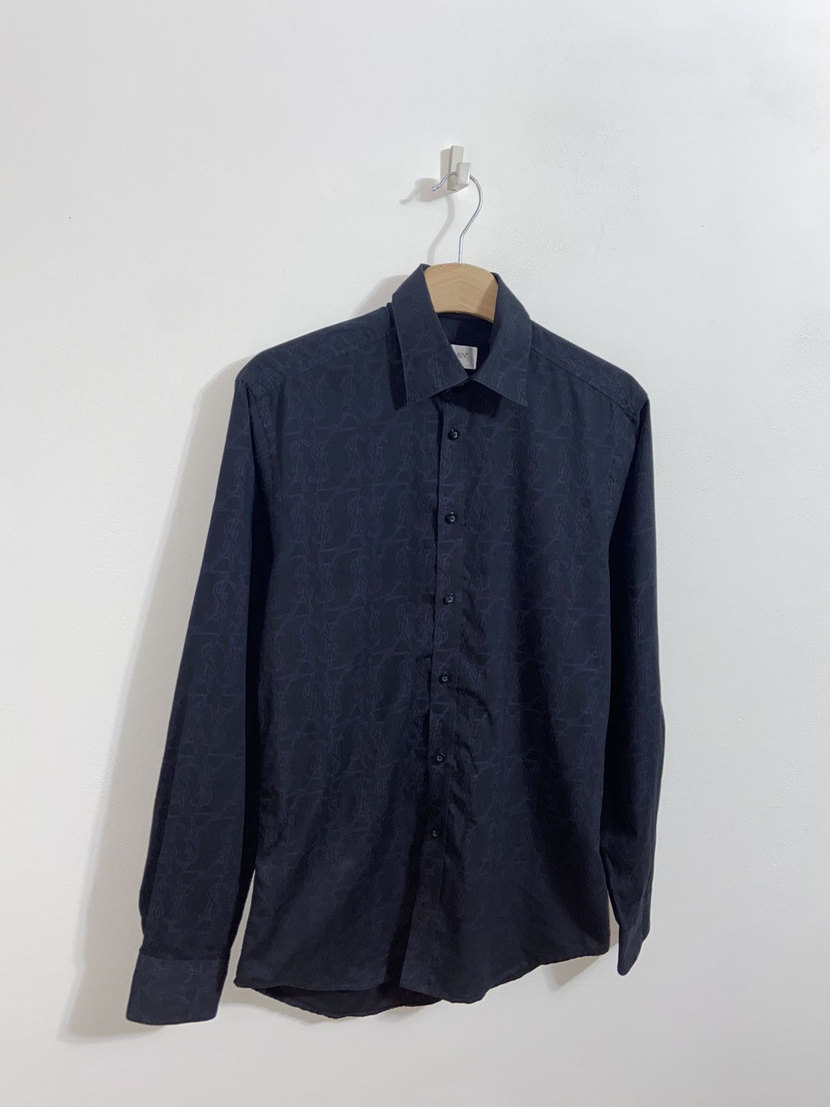 Yves Saint Laurent Yves Saint Laurent Button Up Shirt Monogram Size US S / EU 44-46 / 1 - 2 Thumbnail