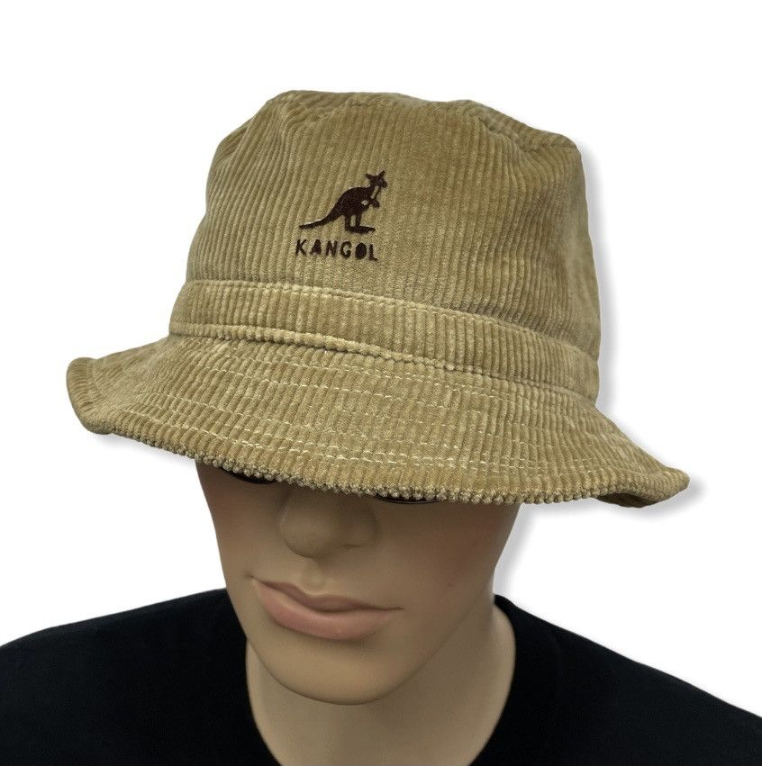 Kangol 🔥VINTAGE 90’s KANGOL Corduroy Winter Bucket Hat Size ONE SIZE - 2 Thumbnail