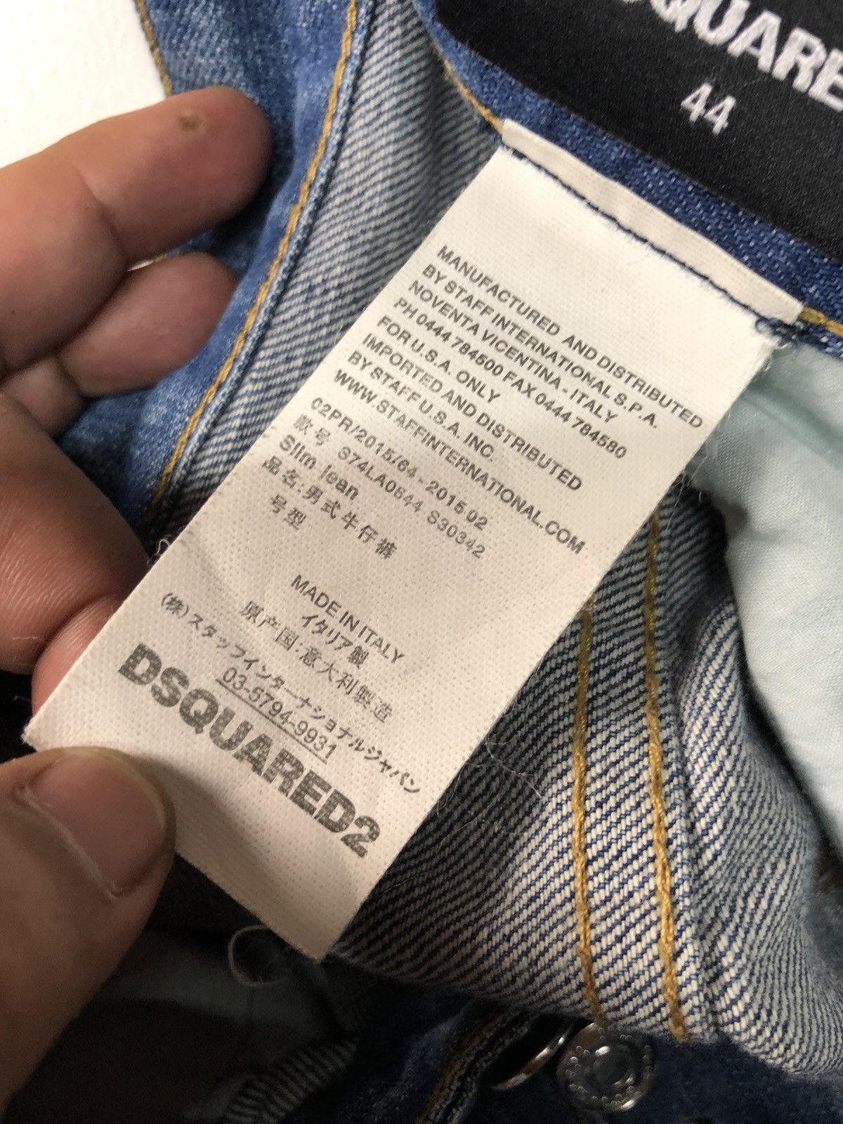 Dsquared2 × Vintage VINTAGE DSQUARED 2 CANTEN BROS DISSTRESSED DENIM Size US 31 - 11 Thumbnail