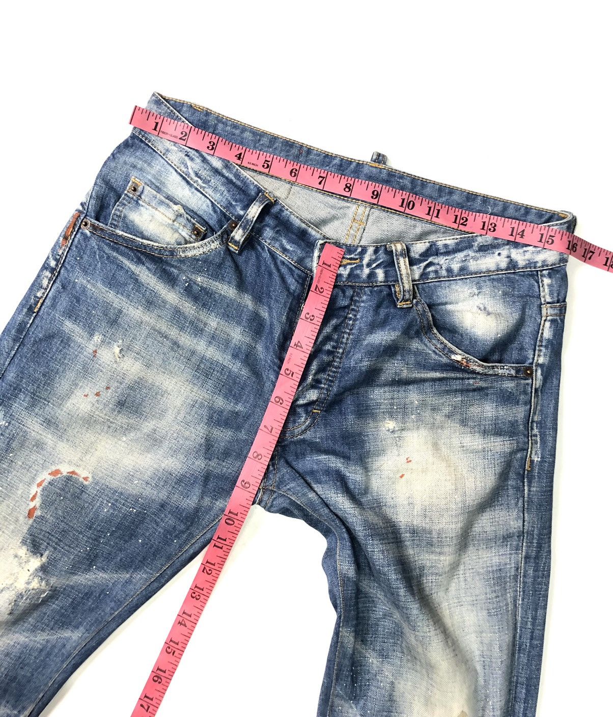 Dsquared2 × Vintage VINTAGE DSQUARED 2 CANTEN BROS DISSTRESSED DENIM Size US 31 - 23 Thumbnail