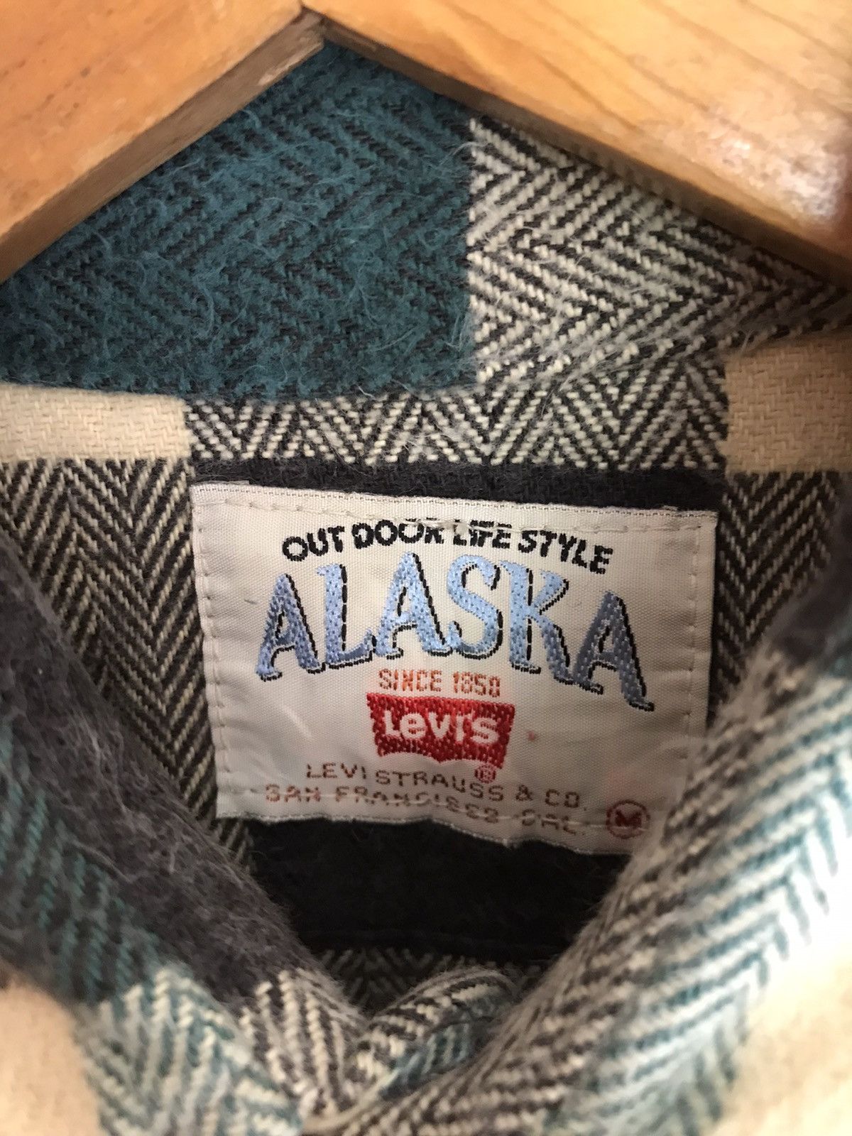 Flannel RARE VINTAGE LEVIS BUTTON UP BY KURT COBAIN STYLE Size US S / EU 44-46 / 1 - 6 Thumbnail